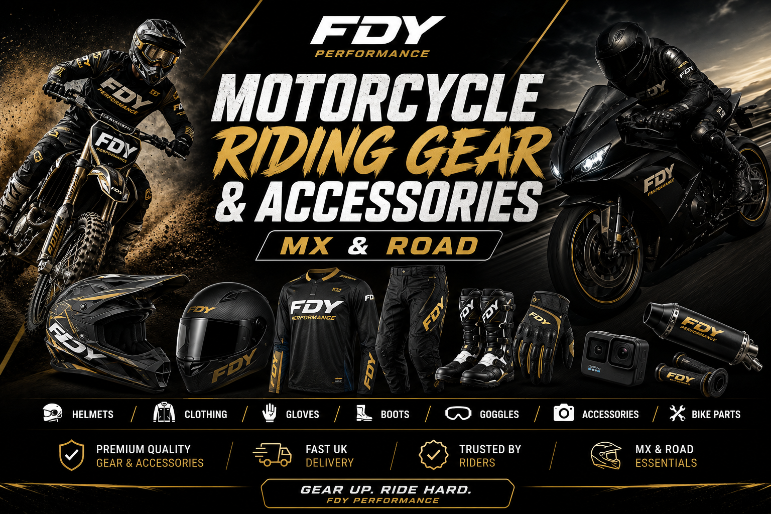 Motorcycle Riding Gear & Accessories