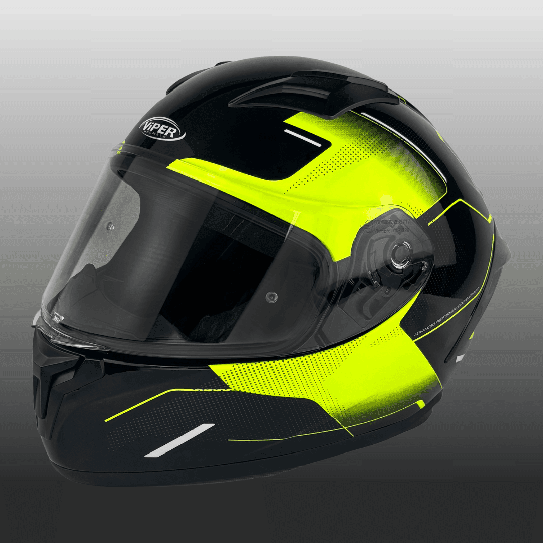 Viper RS66 Full Face Motorcycle Helmet ( BLACK)