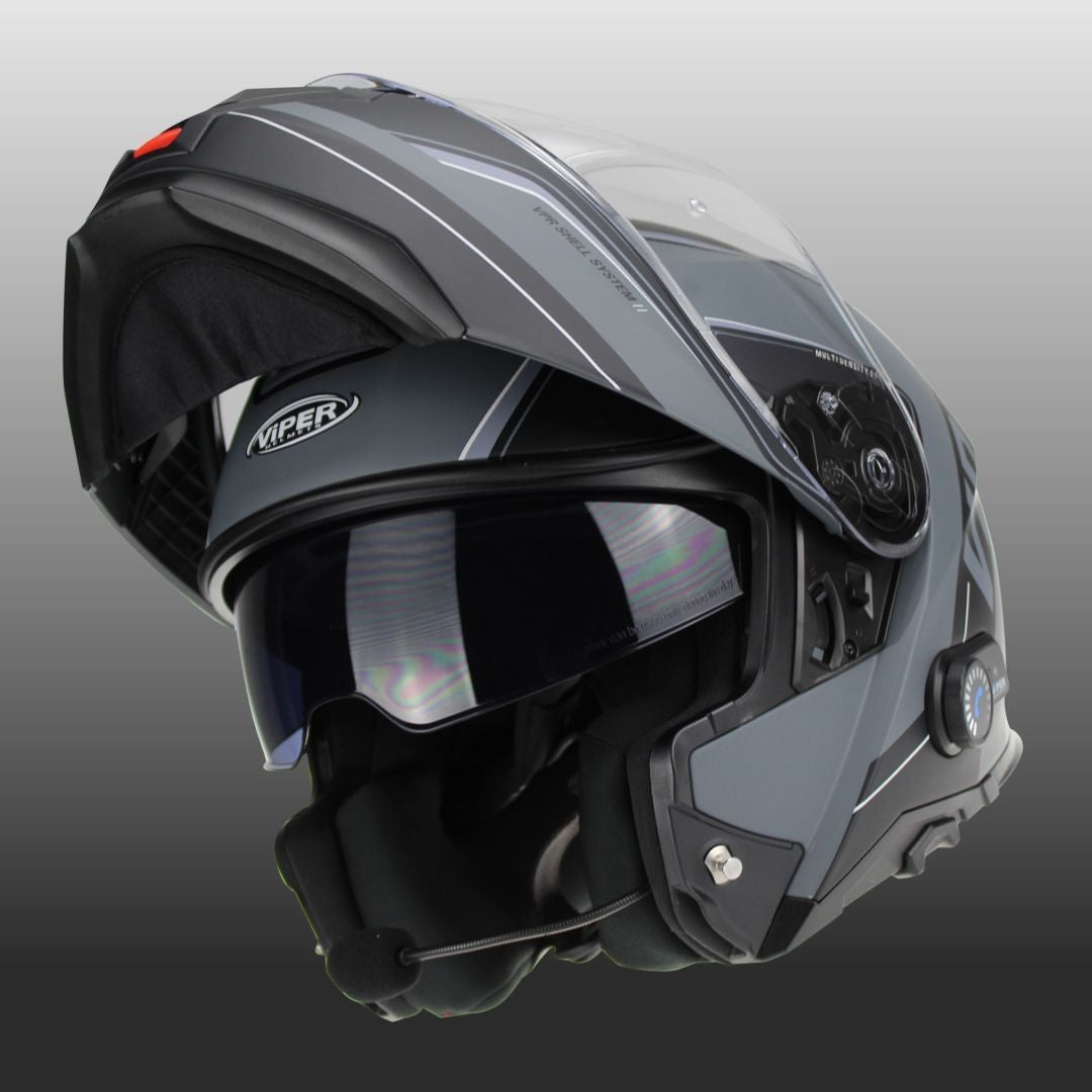 Viper RSV191 Bluetooth Flip Front Motorcycle Helmet Raze Fluo