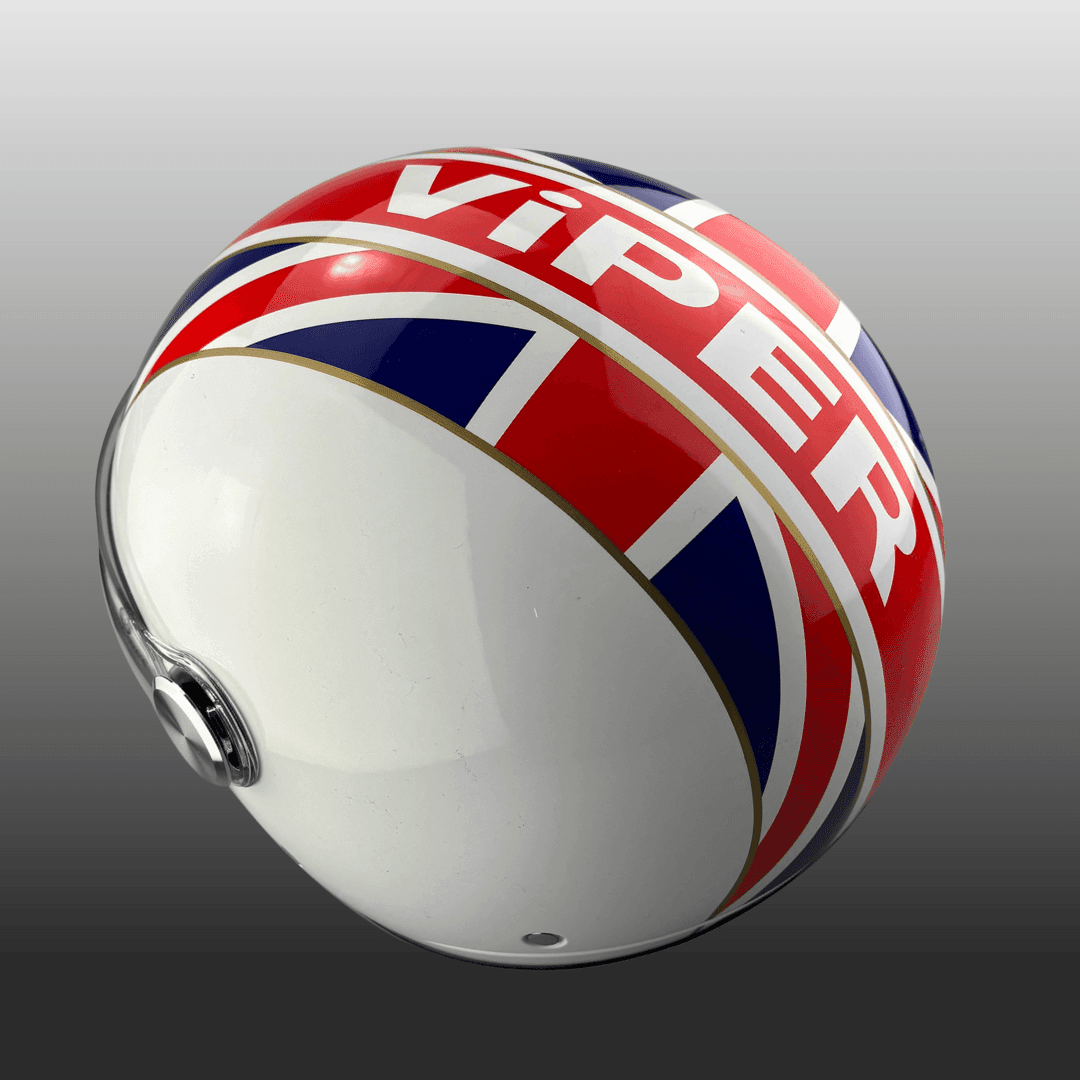 Viper RSV19 Open Face / Jet Motorcycle Helmet Union Jack