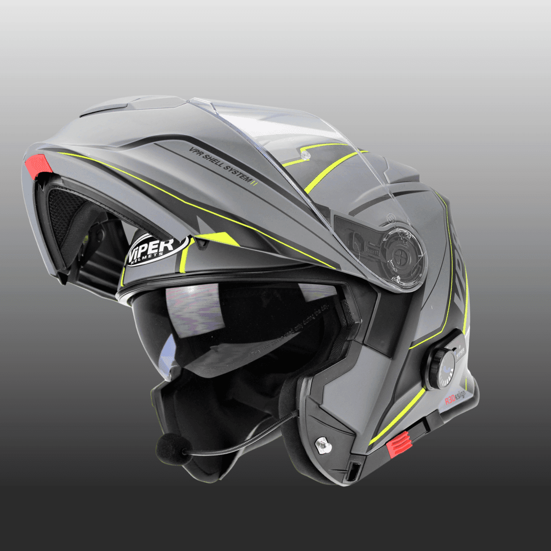 Viper RSV191 Bluetooth Flip Front Motorcycle Helmet Raze Fluo