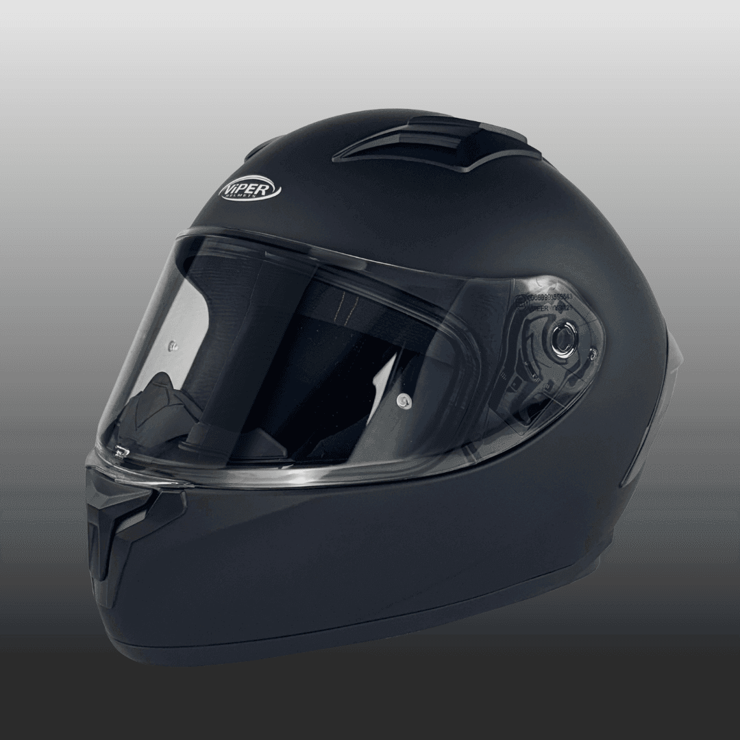 Viper RS66 Full Face Motorcycle Helmet ( BLACK)