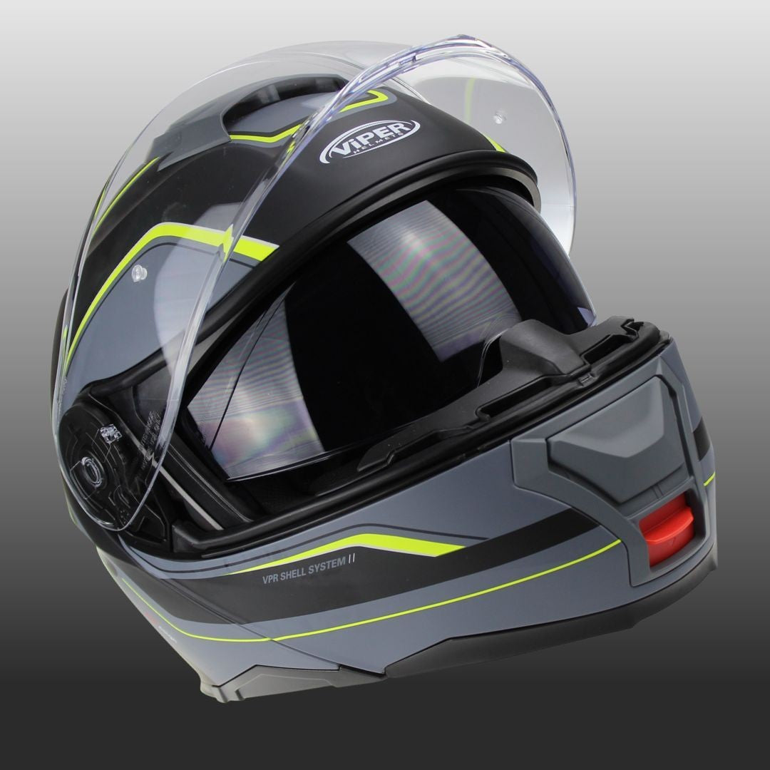 Viper RSV191 Bluetooth Flip Front Motorcycle Helmet Raze Fluo
