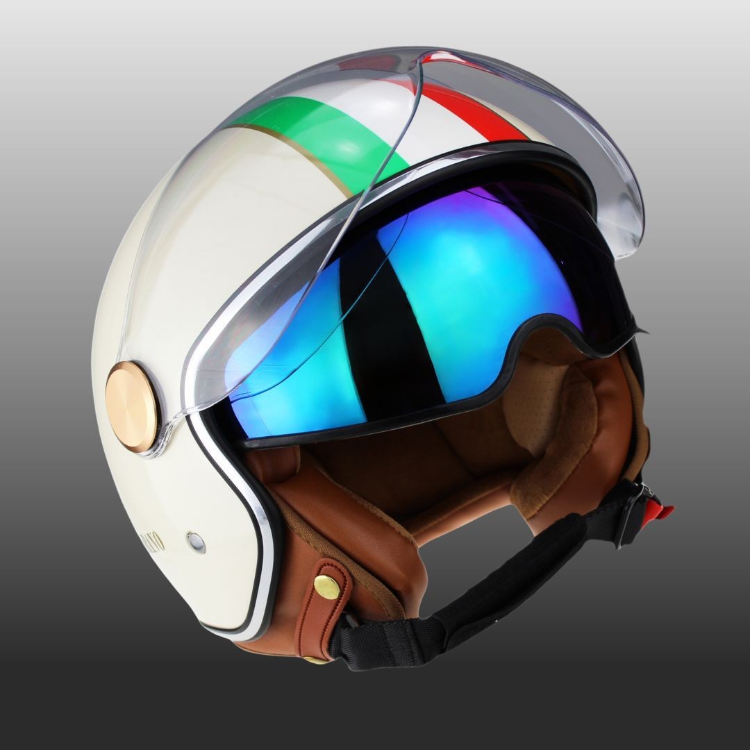 Viper RSV19 Open Face / Jet Motorcycle Helmet Union Jack