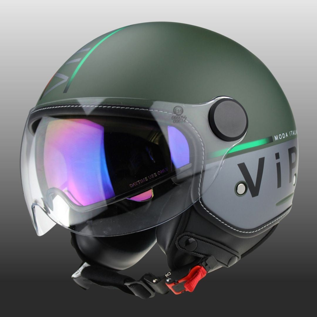 Viper RSV19 Open Face / Jet Motorcycle Helmet Union Jack