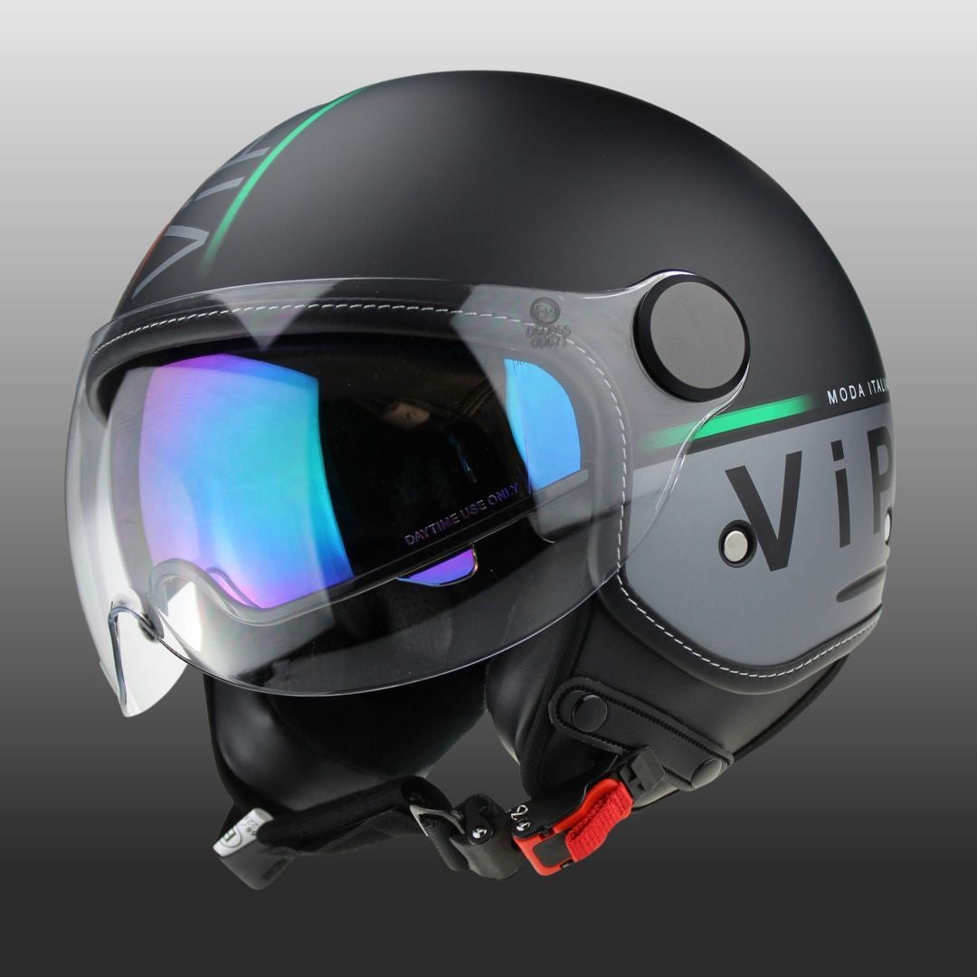 Viper RSV19 Open Face / Jet Motorcycle Helmet Union Jack