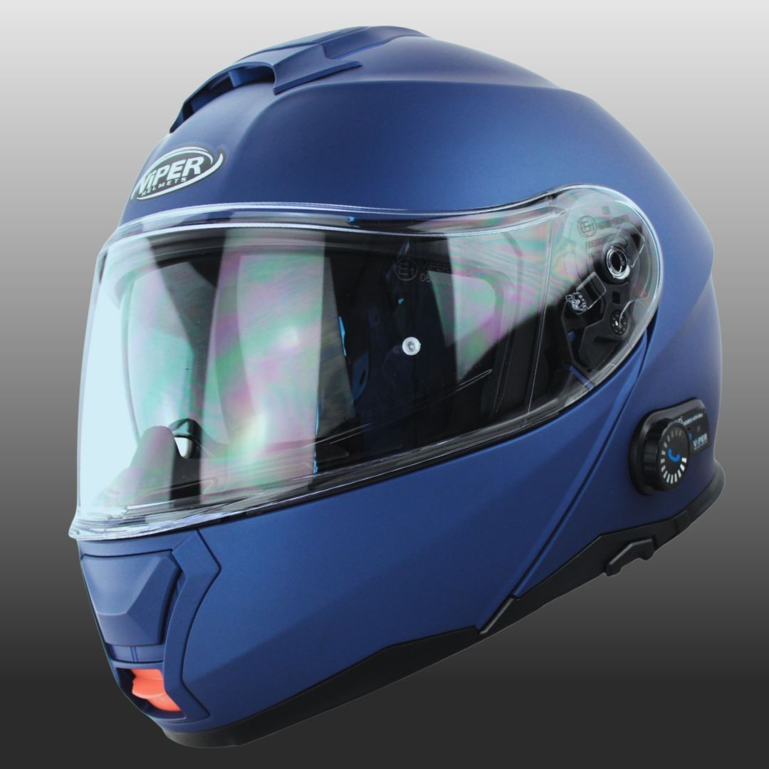 Viper RSV191 Bluetooth Flip Front Motorcycle Helmet Burgurdy