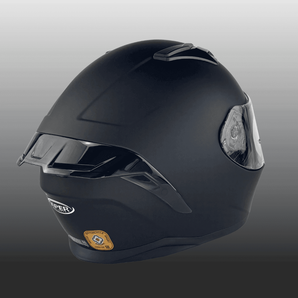 Viper RS66 Full Face Motorcycle Helmet ( BLACK)