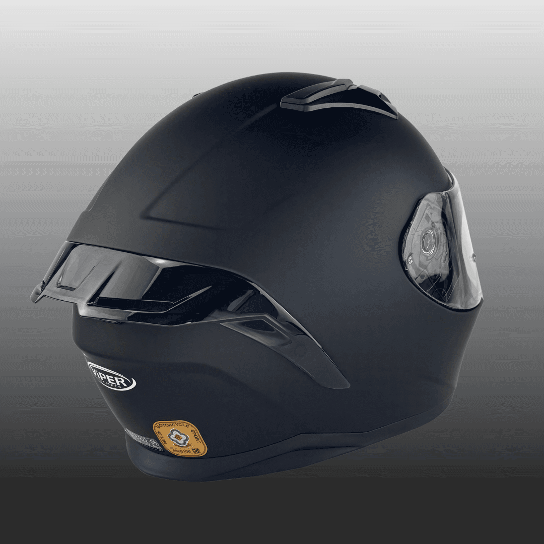 Viper RS66 Full Face Motorcycle Helmet ( BLACK)