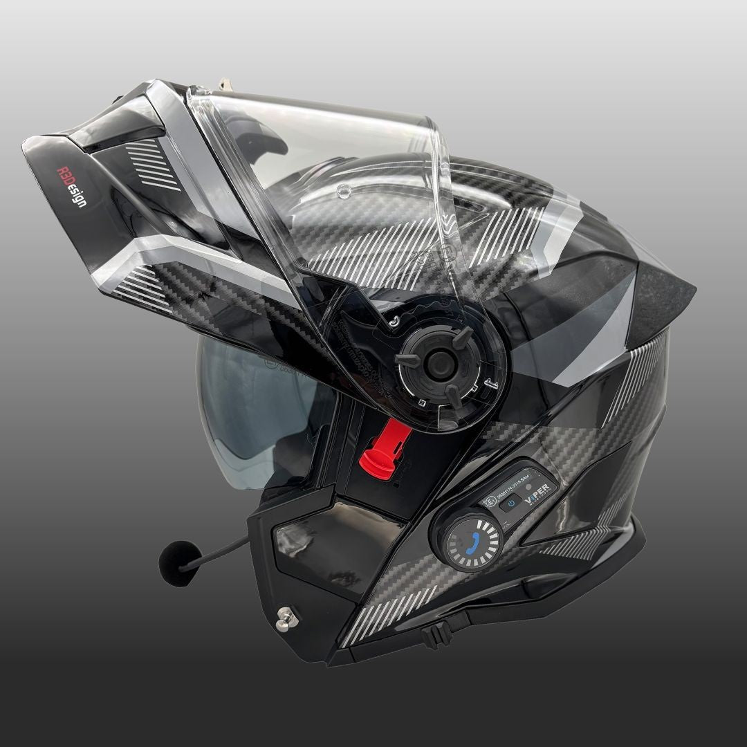 Viper RSV121 V.8 Bluetooth Flip Front Motorcycle Helmet Matt Black