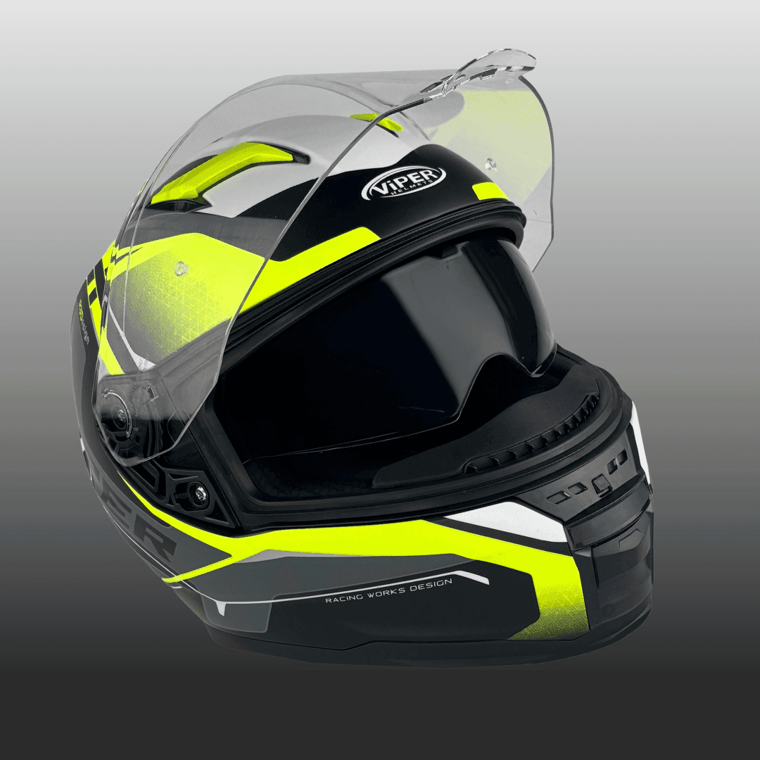 Viper RSV255 DV Premium Full Face Motorcycle Helmet BLUE