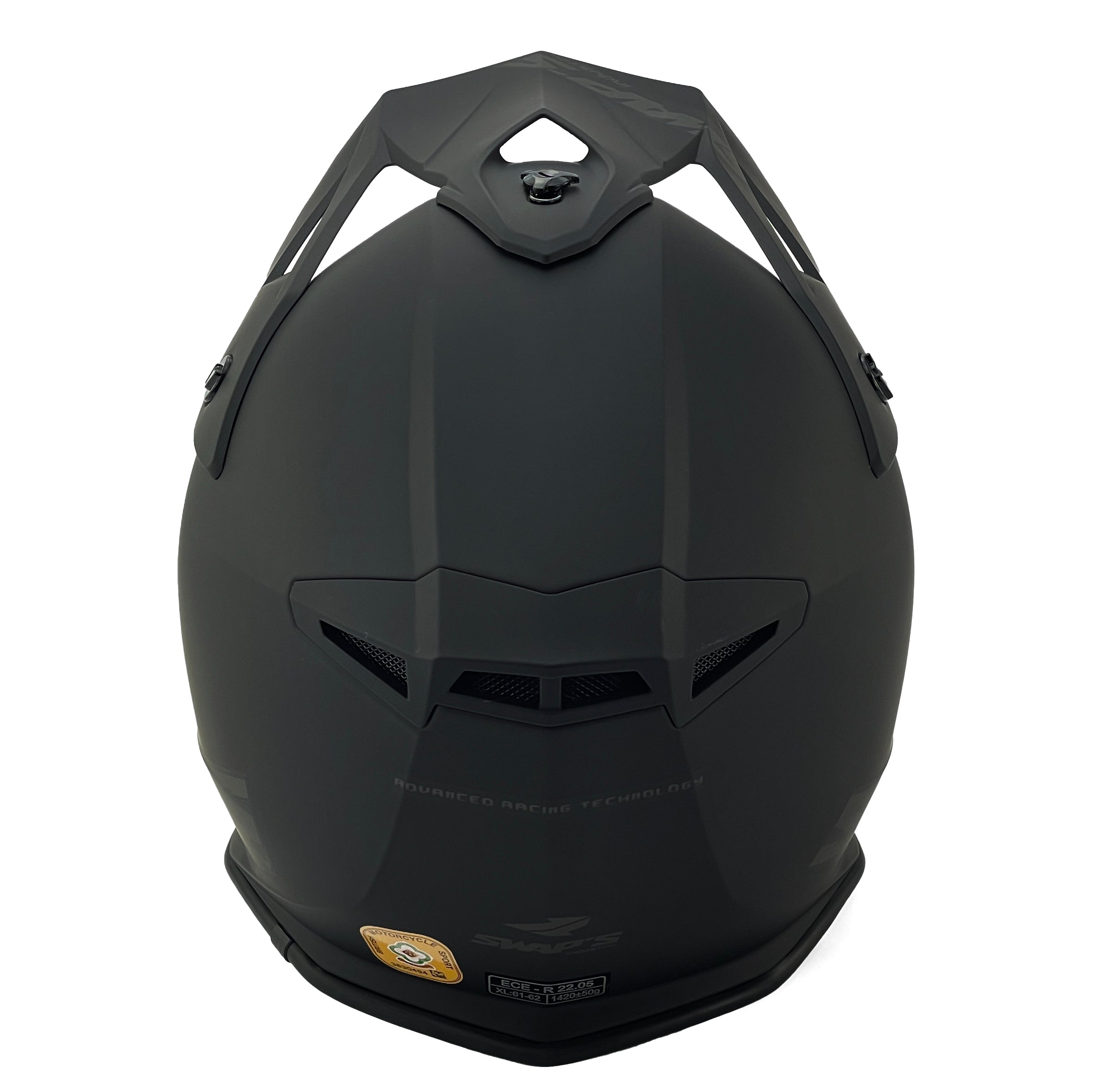 Mx Helmet Xl 62 Matt Black, Swap'S S818 Full Face Csw1F1005, !! Acu Gold Approved !!