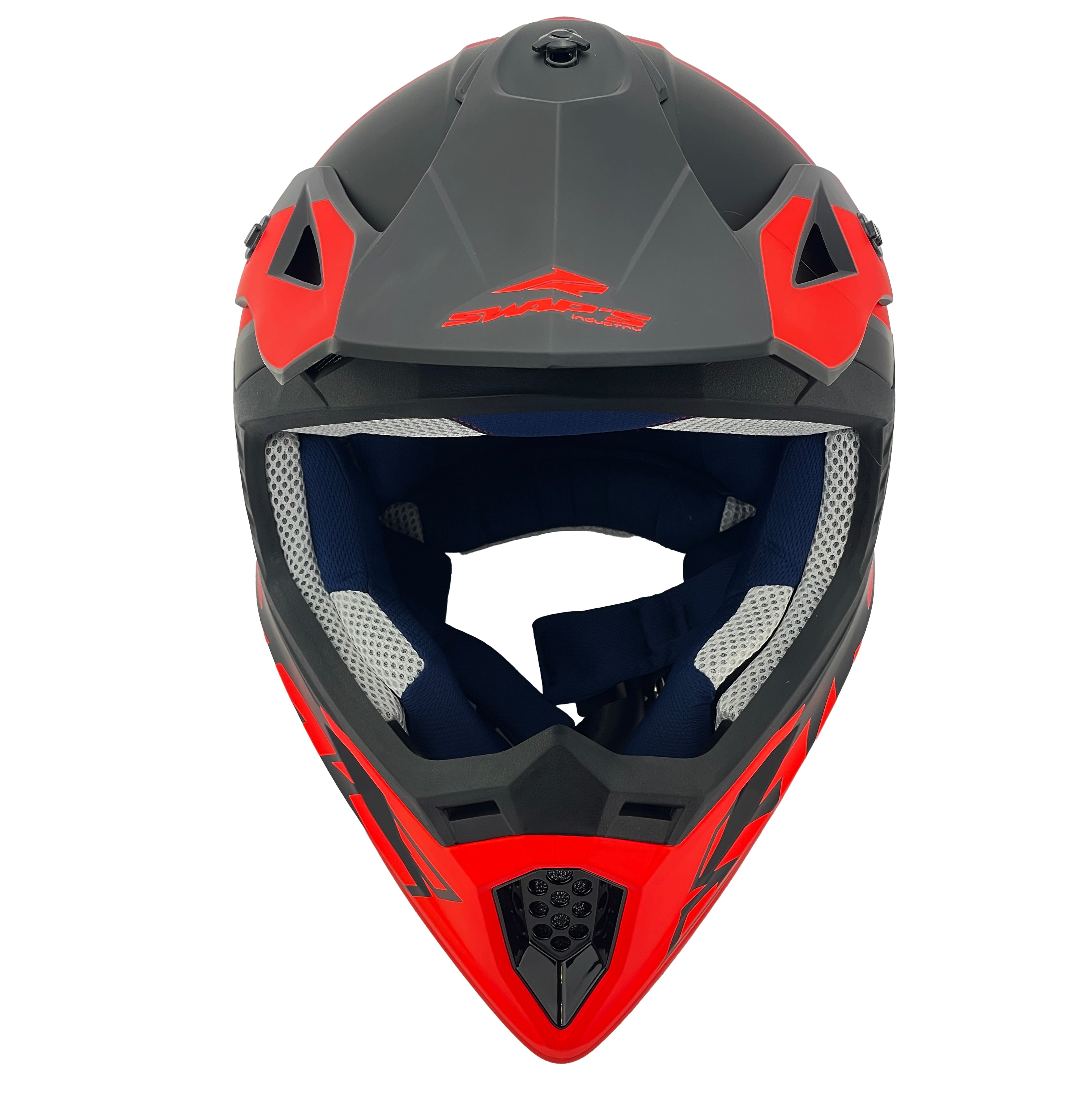 Mx Helmet Xl 62 Black/Red 21, Swap'S S818 Full Face Csw2F8105, !! Acu Gold Approved !!