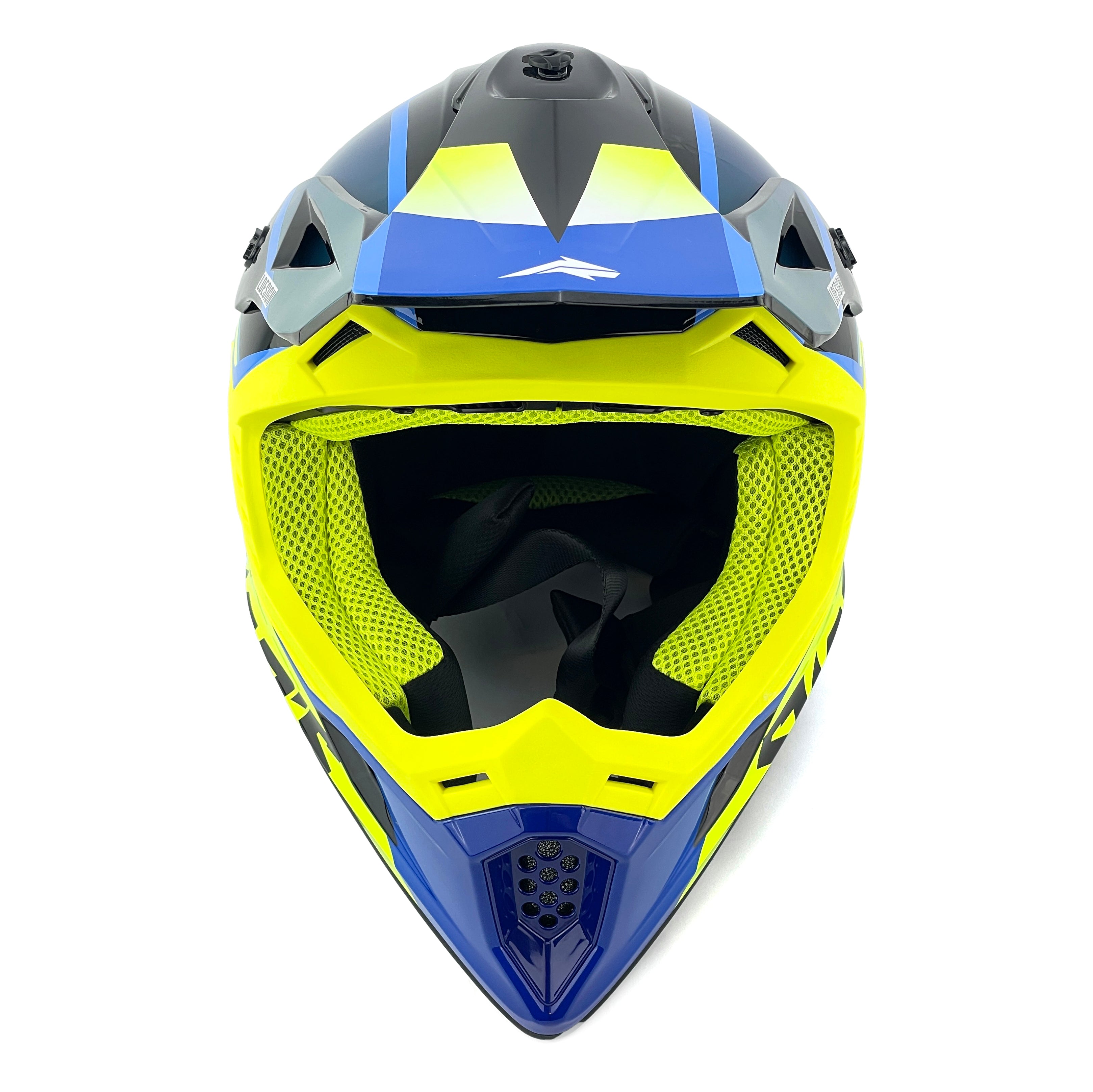 Motocross Helmet Swaps S818 - Shiny Fluo Yellow - Size L 59Cm - 60Cm