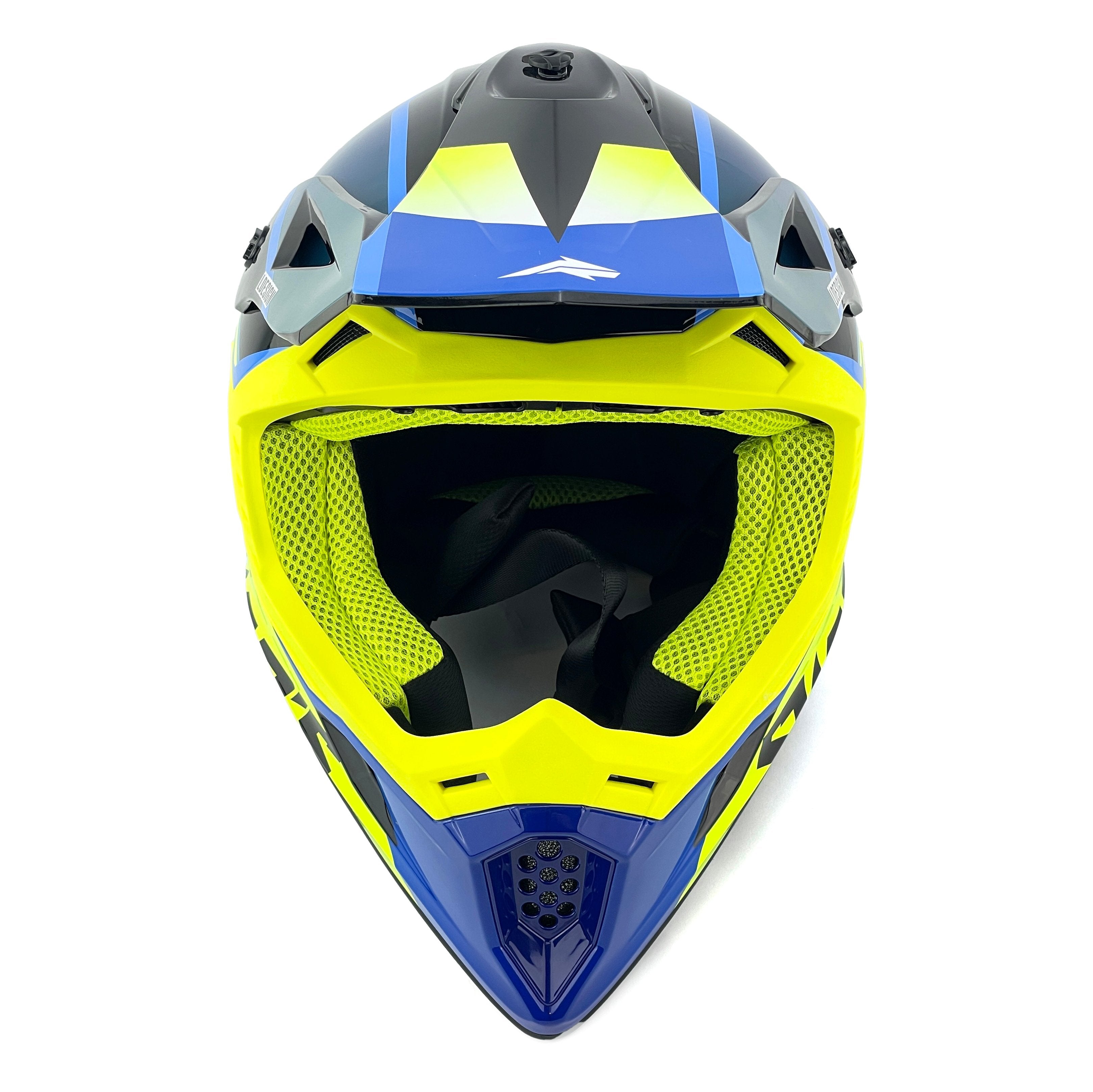 Motocross Helmet Swaps S818 - Shiny Fluo Yellow - Size Xl 61Cm - 62Cm
