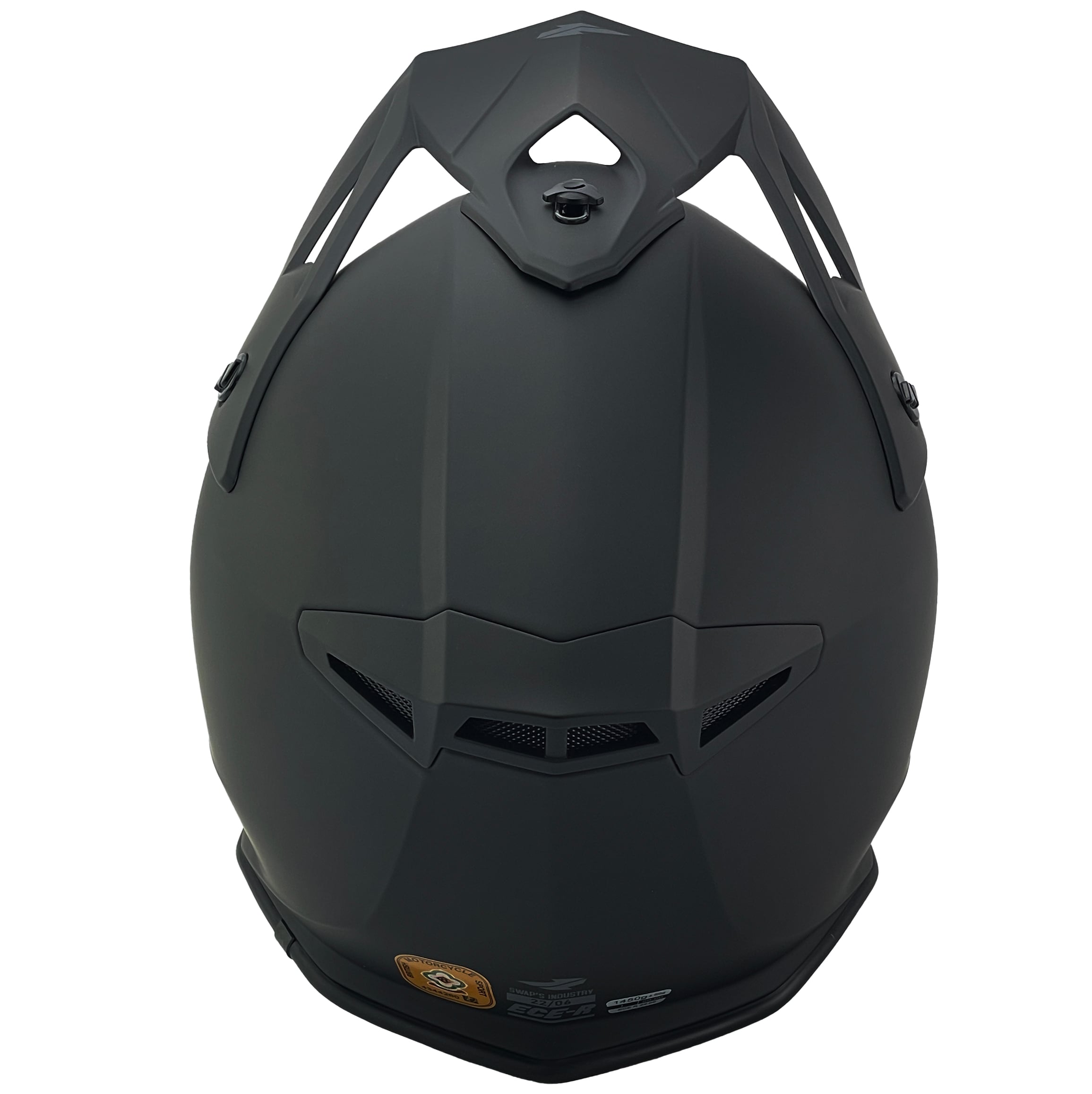 Motocross Helmet Swaps S818 - Matt Black - Size Xs 53Cm - 54Cm