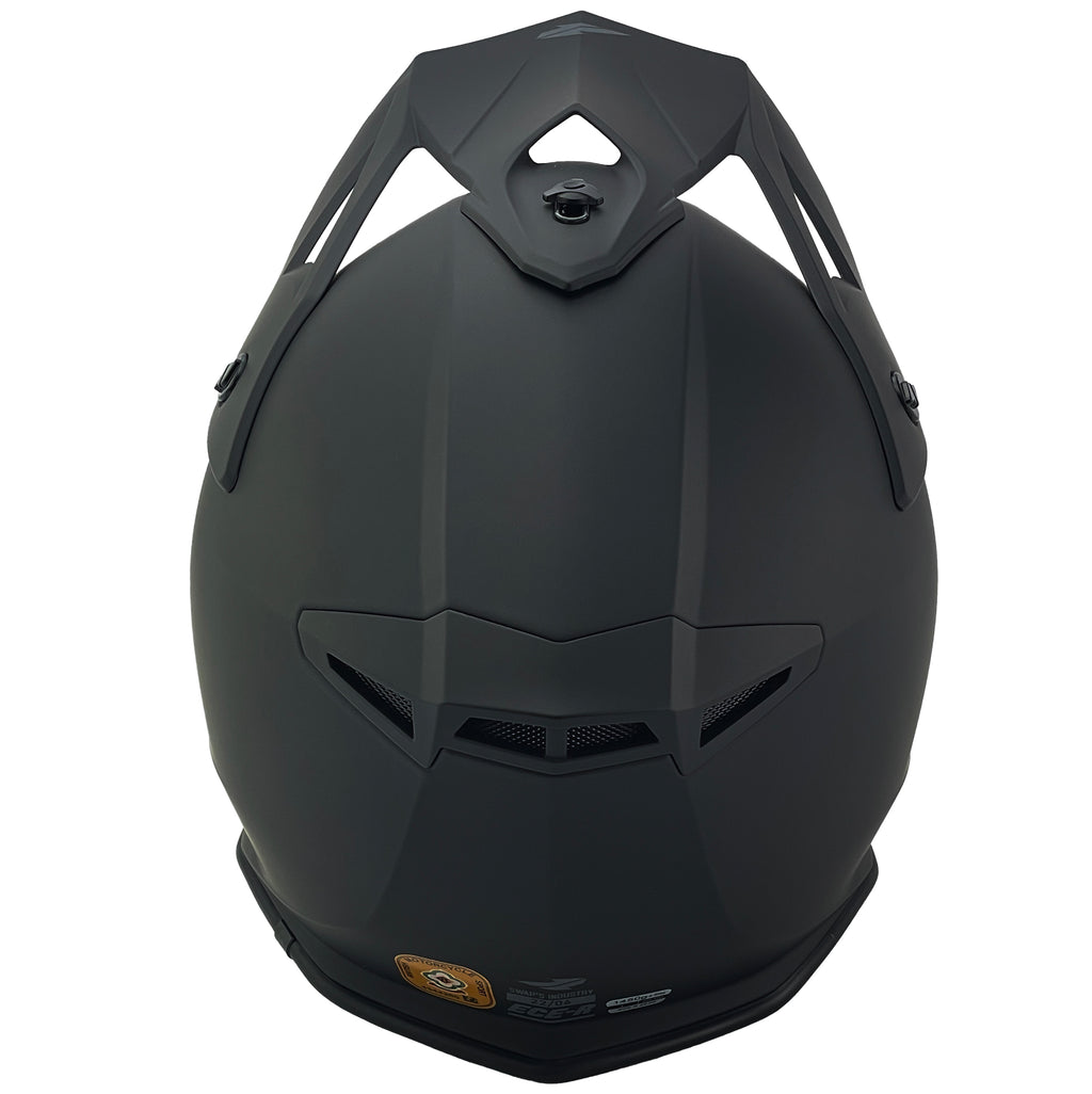 Motocross Helmet Swaps S818 - Matt Black - Size Xl 61Cm - 62Cm