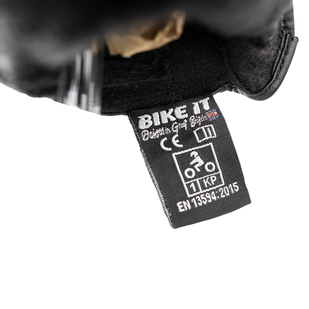 Bike It 'AMP' Road Leather Motorcycle Glove (Black)