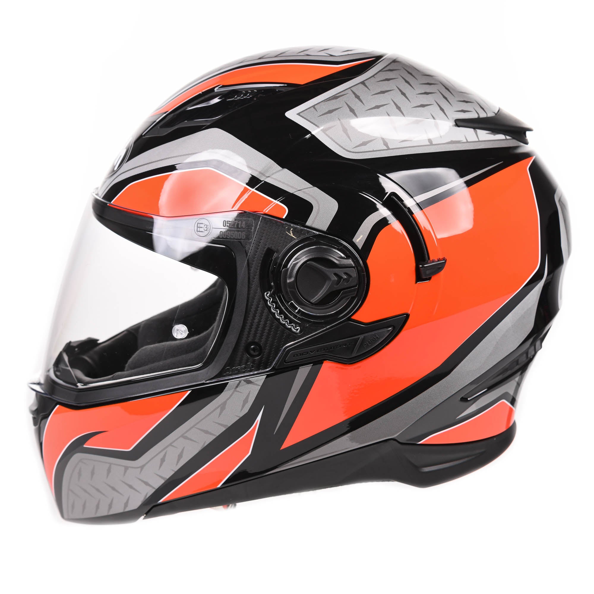Airoh Helmet Movement S Full Face - Steel Orange Gloss