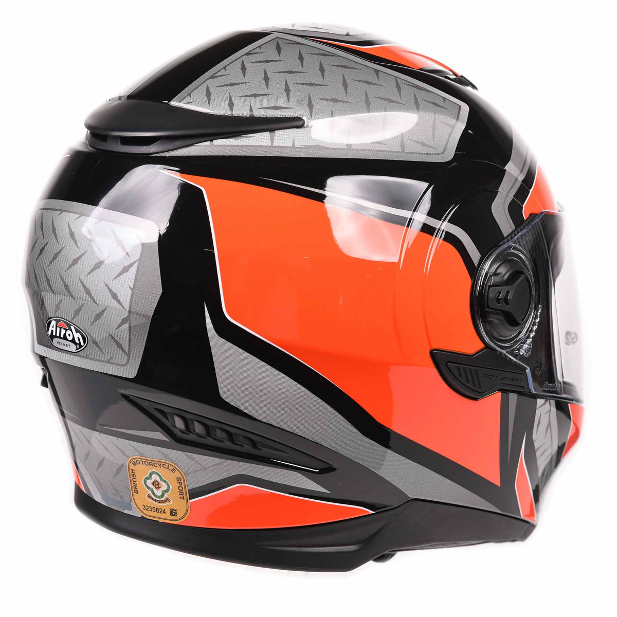 Airoh Helmet Movement S Full Face - Steel Orange Gloss