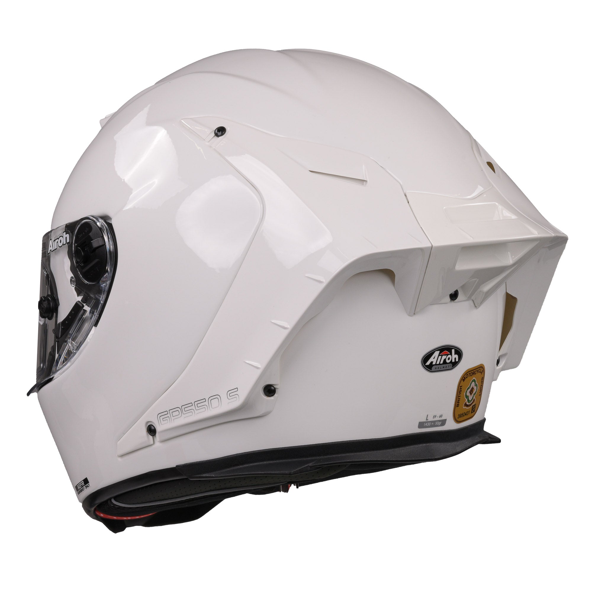 Airoh GP550S Full Face Motorcycle Helmet - Color White Gloss