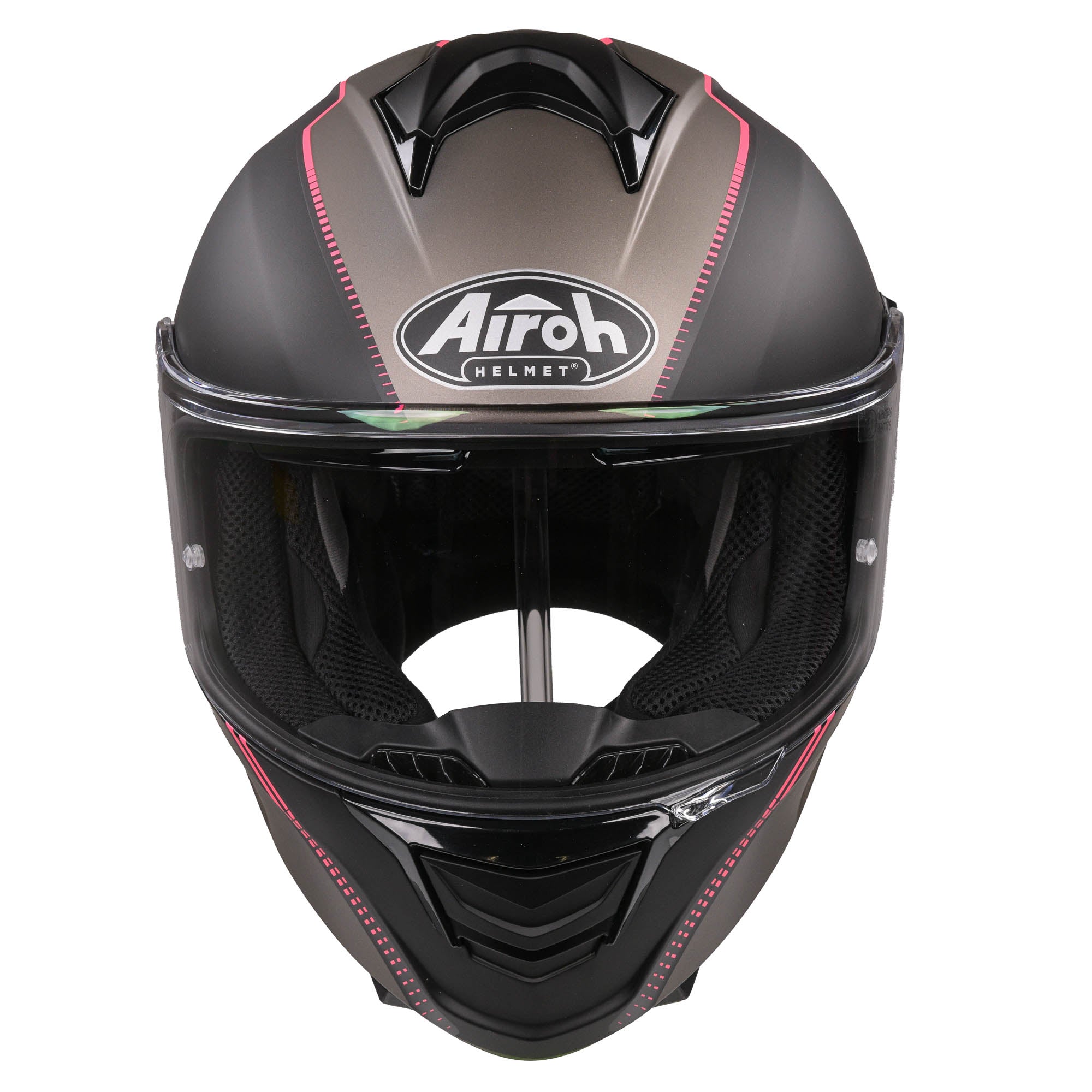 Airoh Spark Flow Helmet - Black/Pink MATT