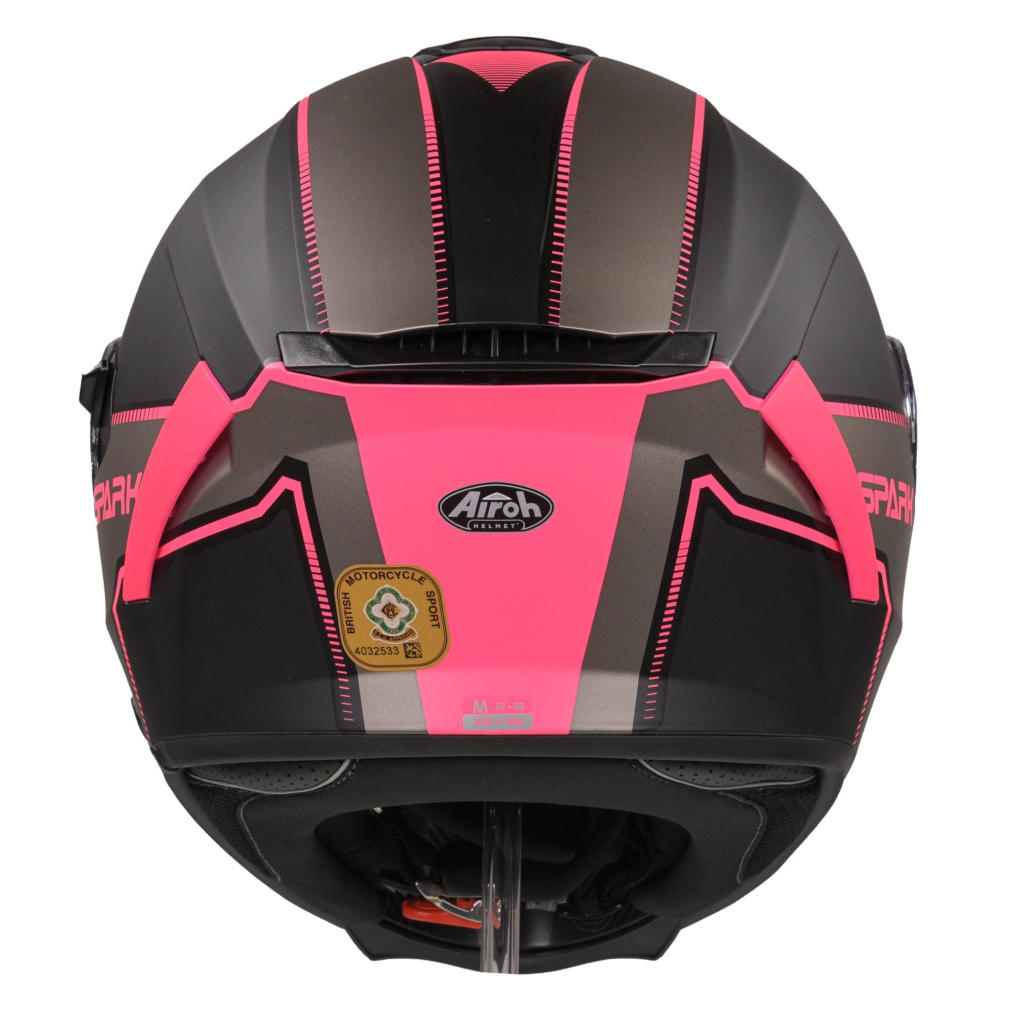 Airoh Spark Flow Helmet - Black/Pink MATT
