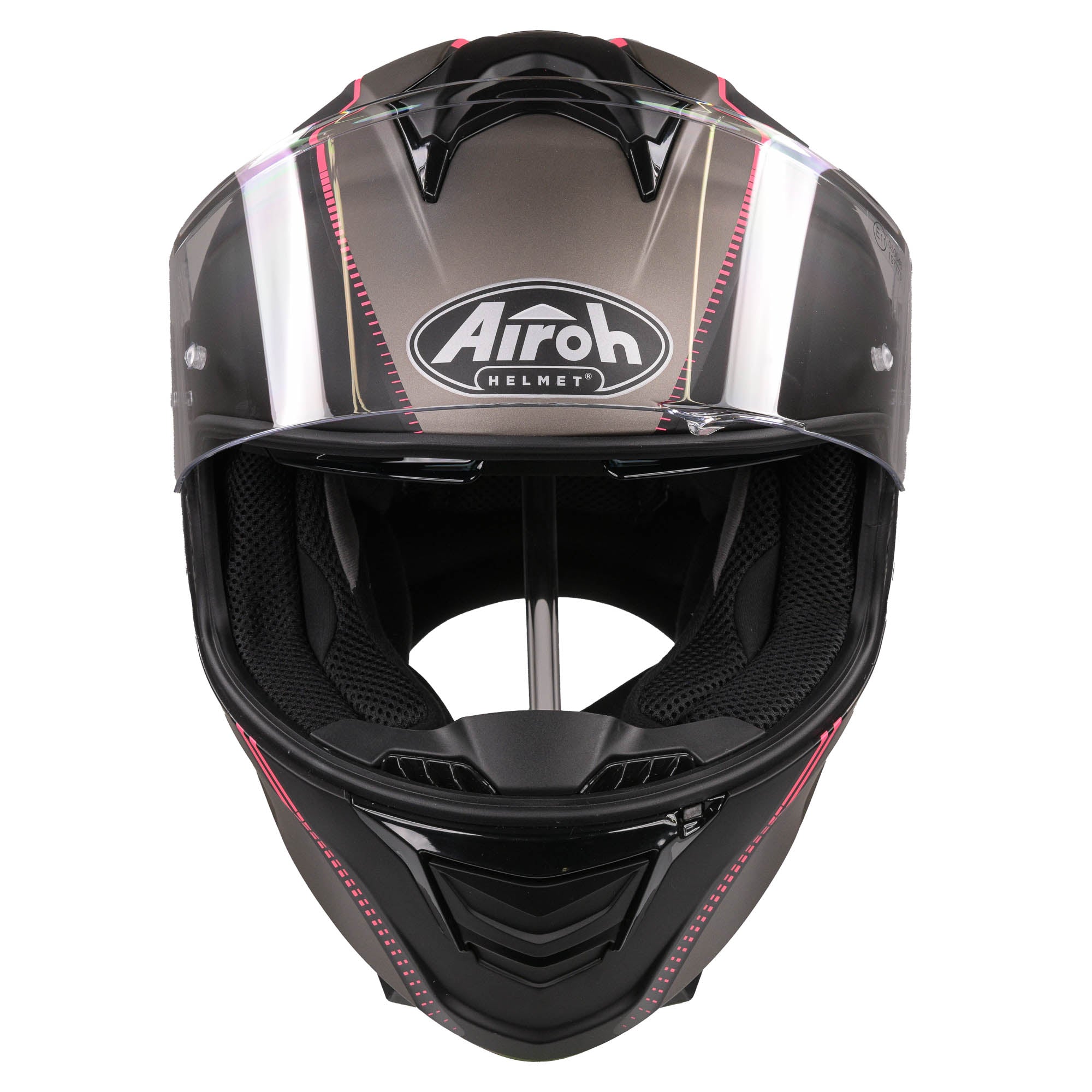 Airoh Spark Flow Helmet - Black/Pink MATT