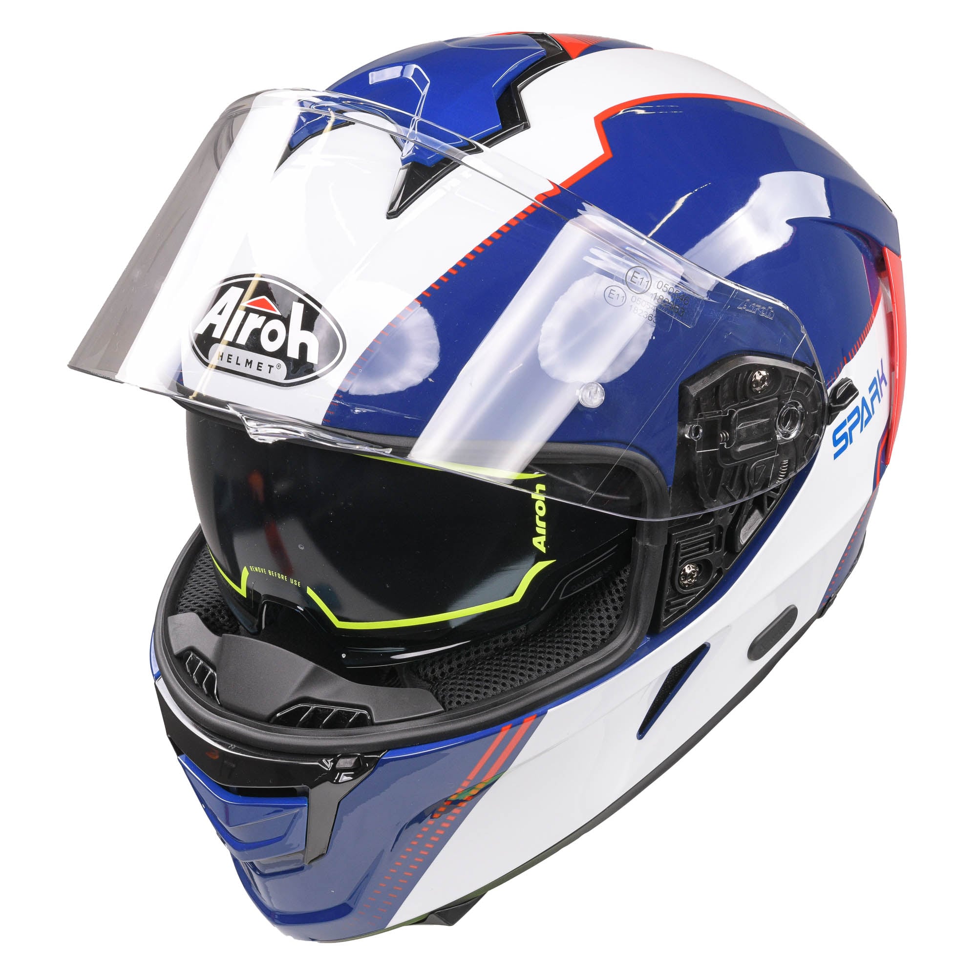 Airoh Spark Flow Helmet - Blue/Red