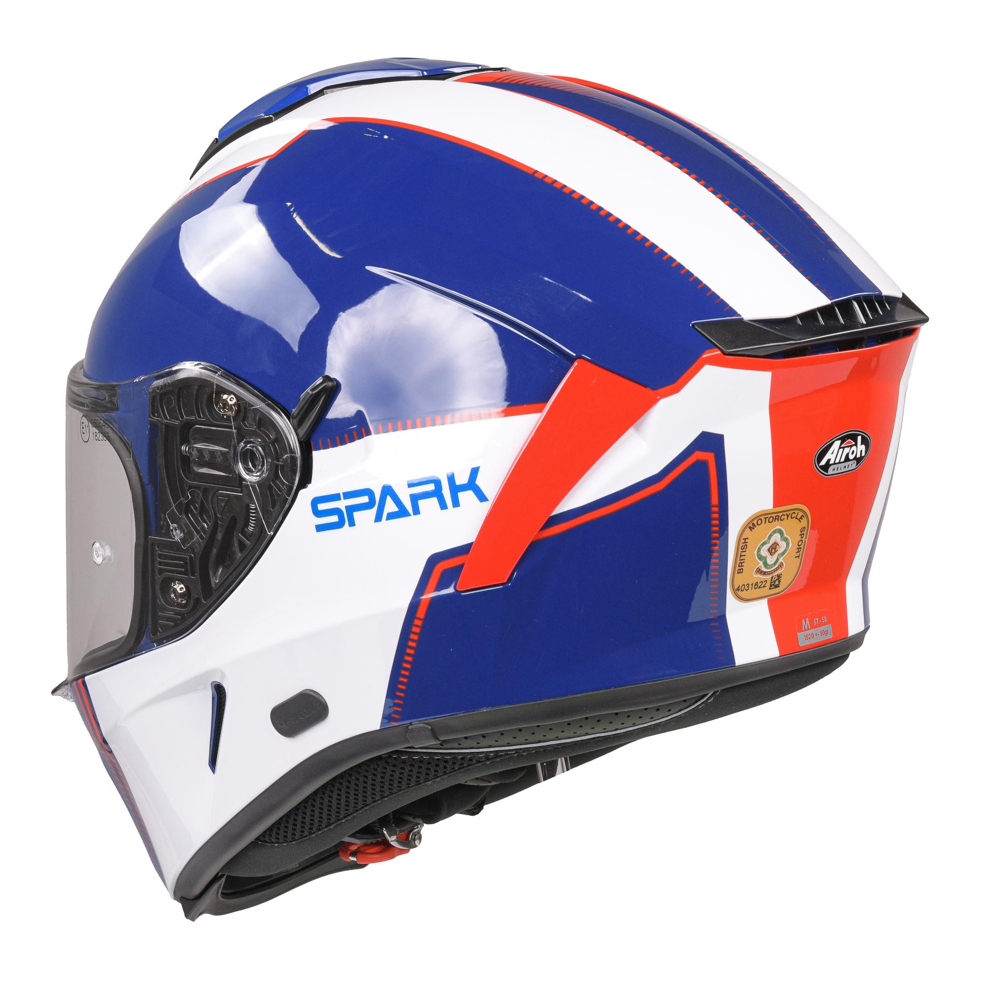 Airoh Spark Flow Helmet - Blue/Red
