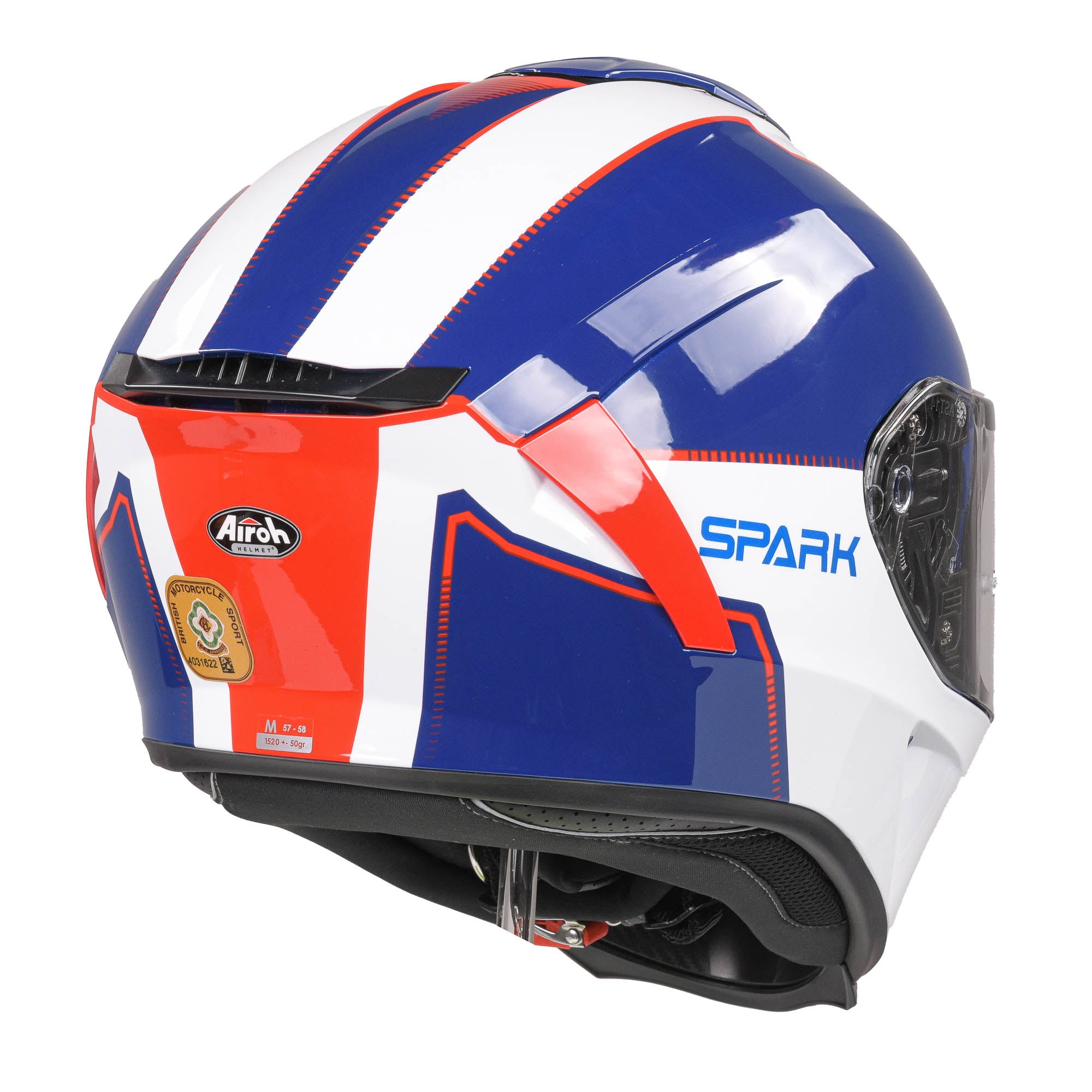 Airoh Spark Flow Helmet - Blue/Red
