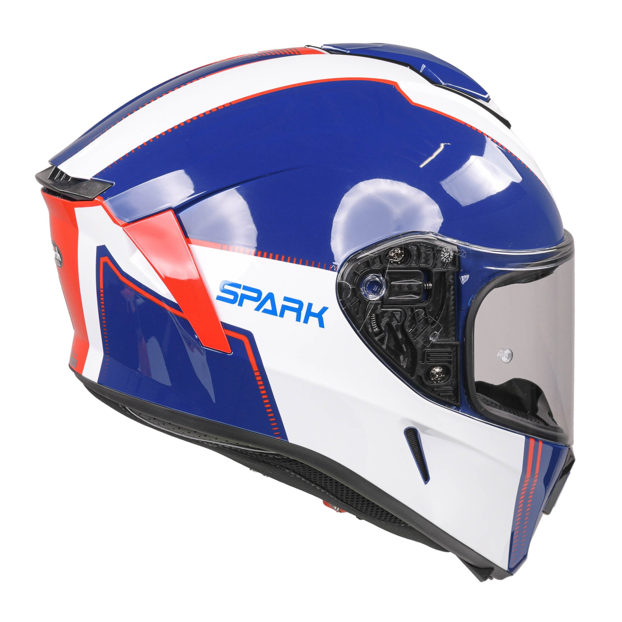 Airoh Spark Flow Helmet - Blue/Red