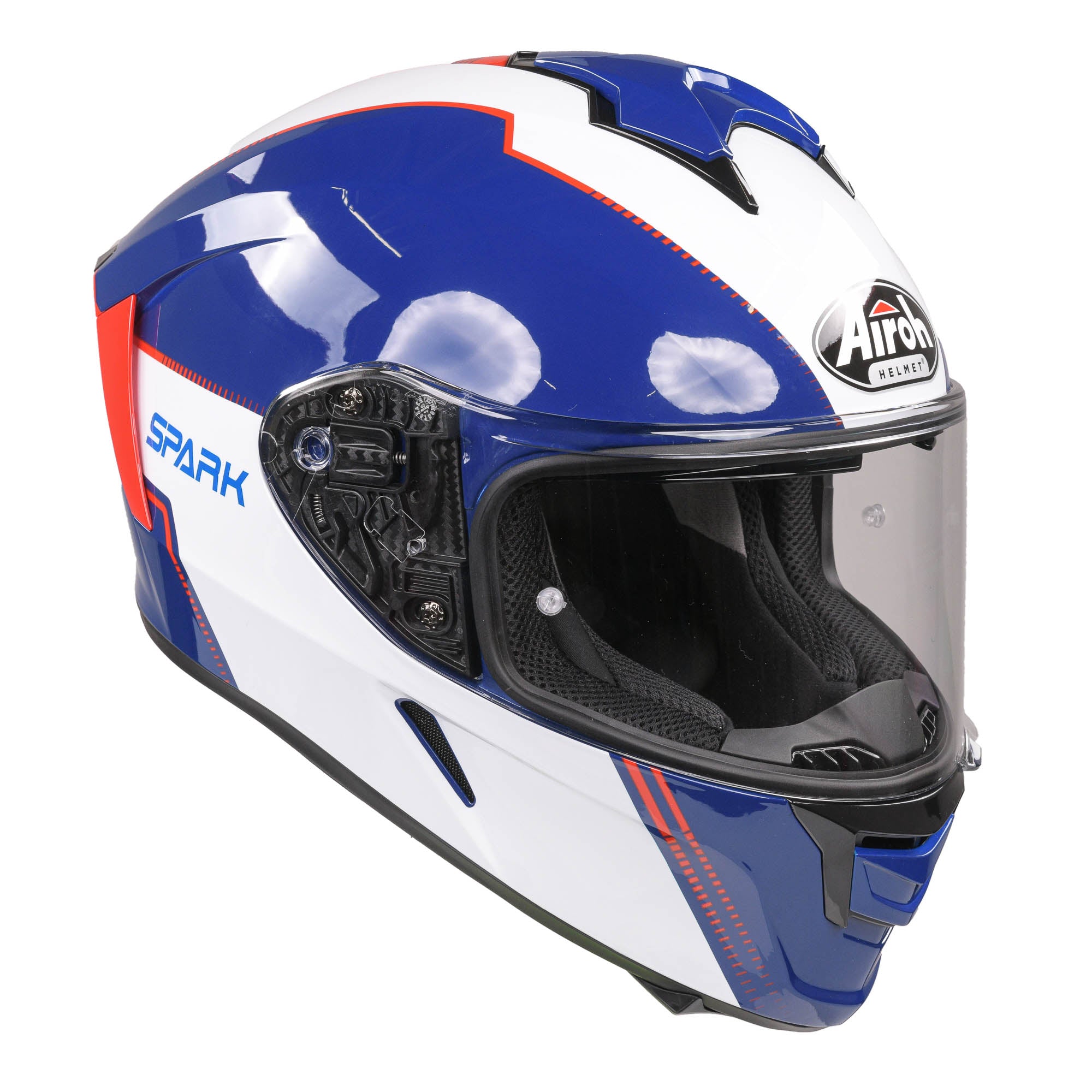Airoh Spark Flow Helmet - Blue/Red