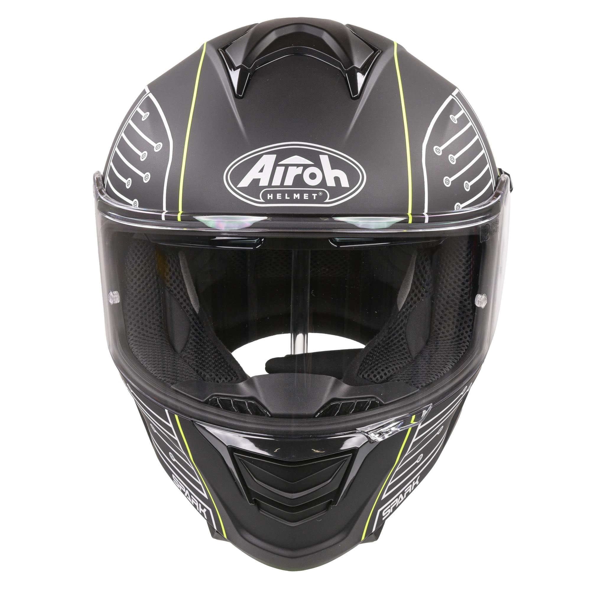 Airoh Spark Flow Helmet - Black Circuit MATT