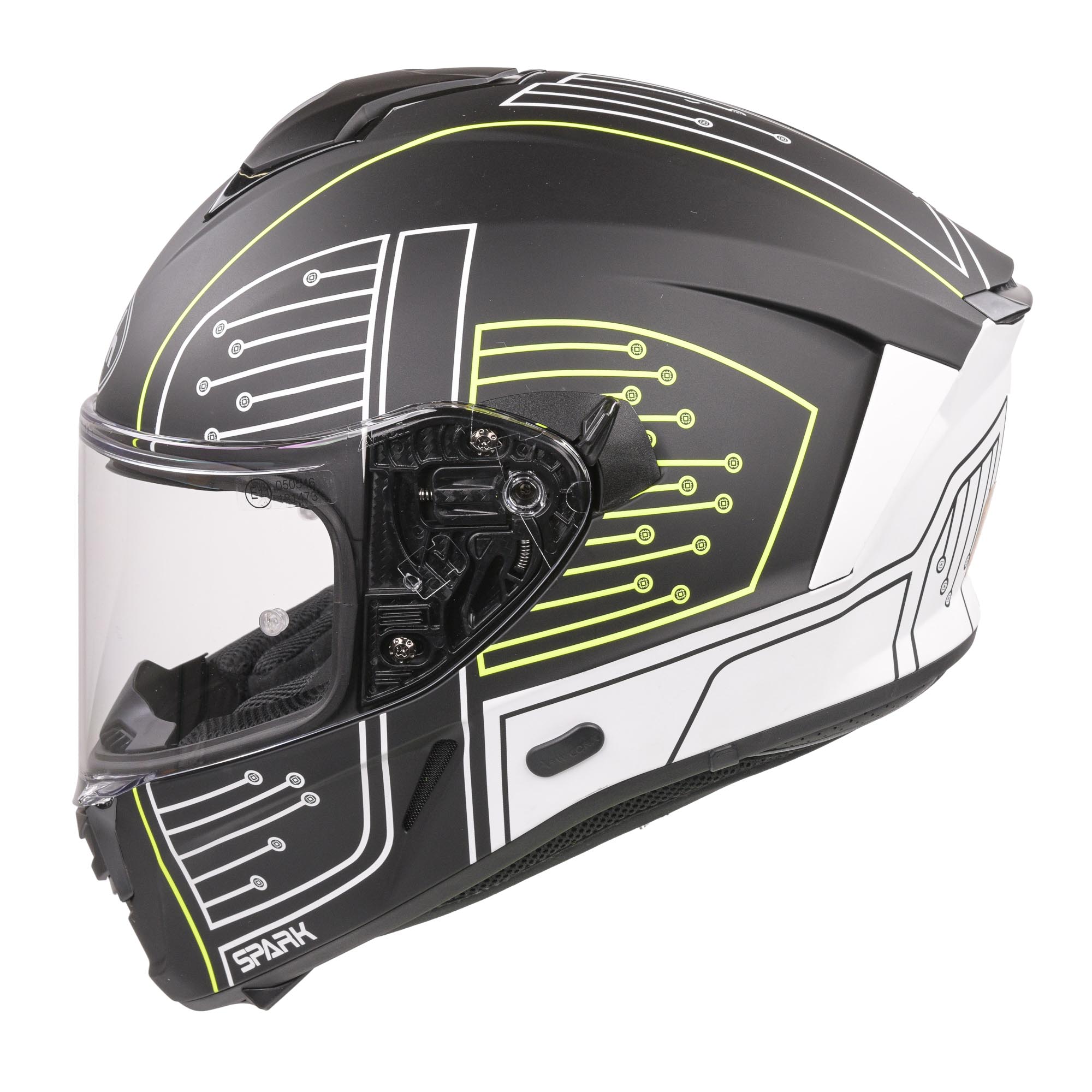 Airoh Spark Flow Helmet - Black Circuit MATT
