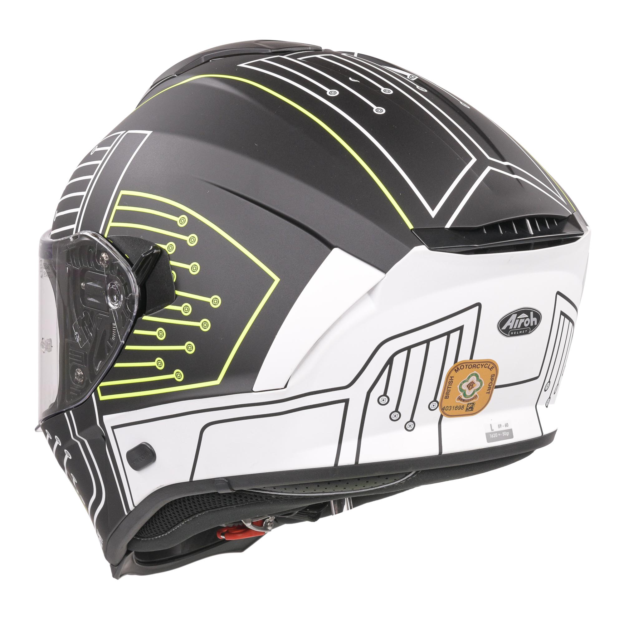 Airoh Spark Flow Helmet - Black Circuit MATT