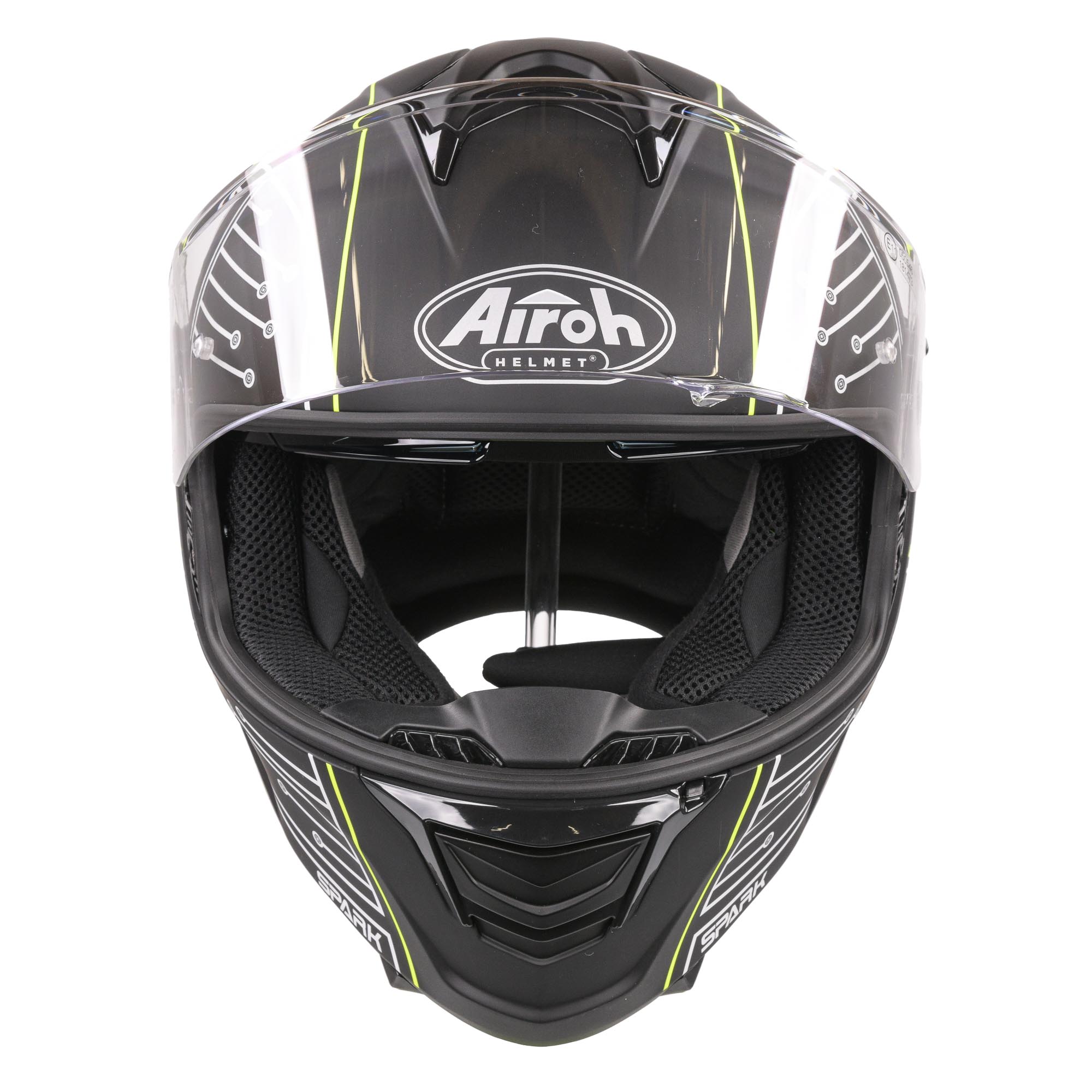 Airoh Spark Flow Helmet - Black Circuit MATT
