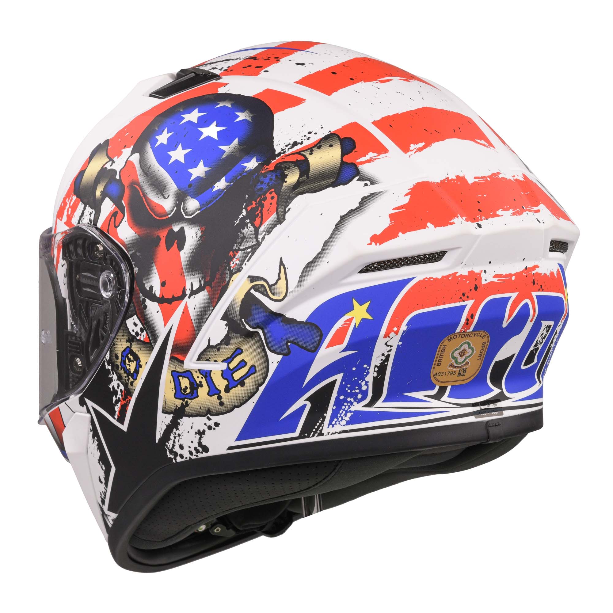 Airoh Valor Full Face Motorcycle Helmet - Uncle Sam Matt
