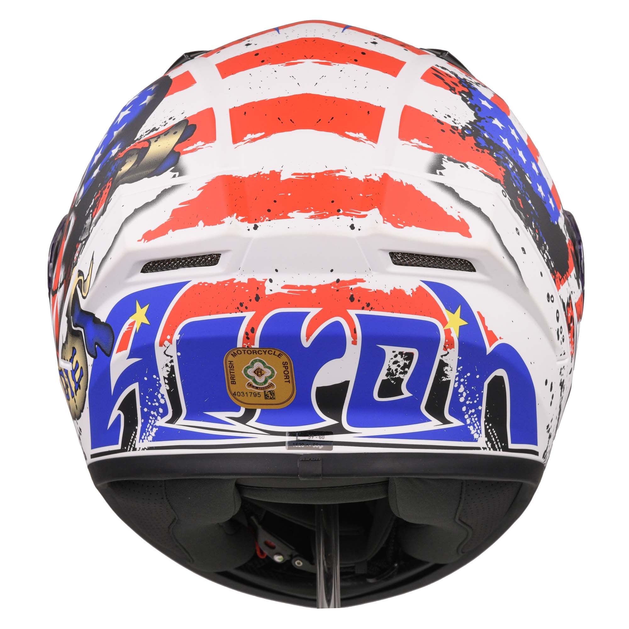 Airoh Valor Full Face Motorcycle Helmet - Uncle Sam Matt