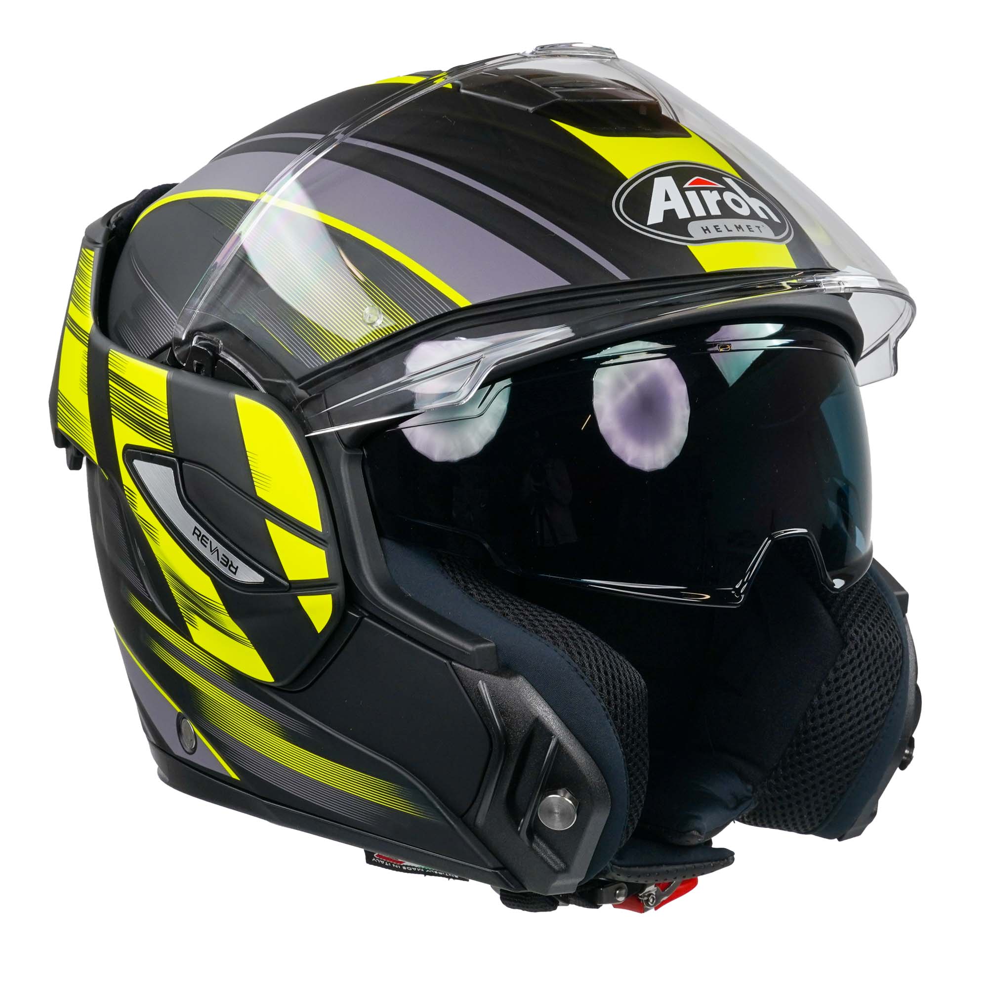 Airoh Rev19 Flip Helmet - Ikon Yellow Matt