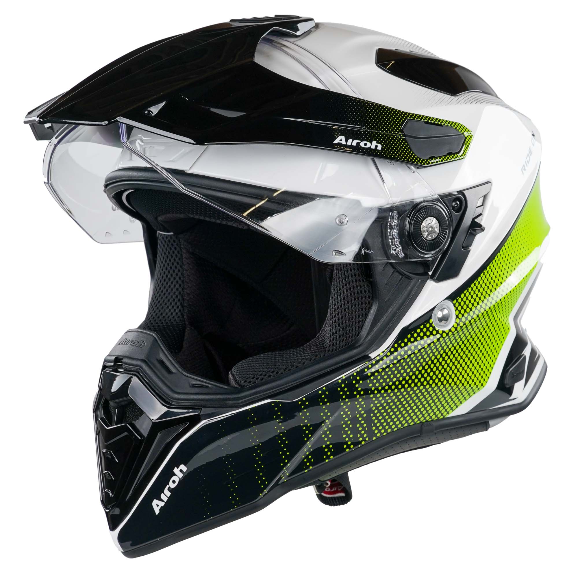 Airoh Commander Adventure Helmet - Progress Lime Gloss