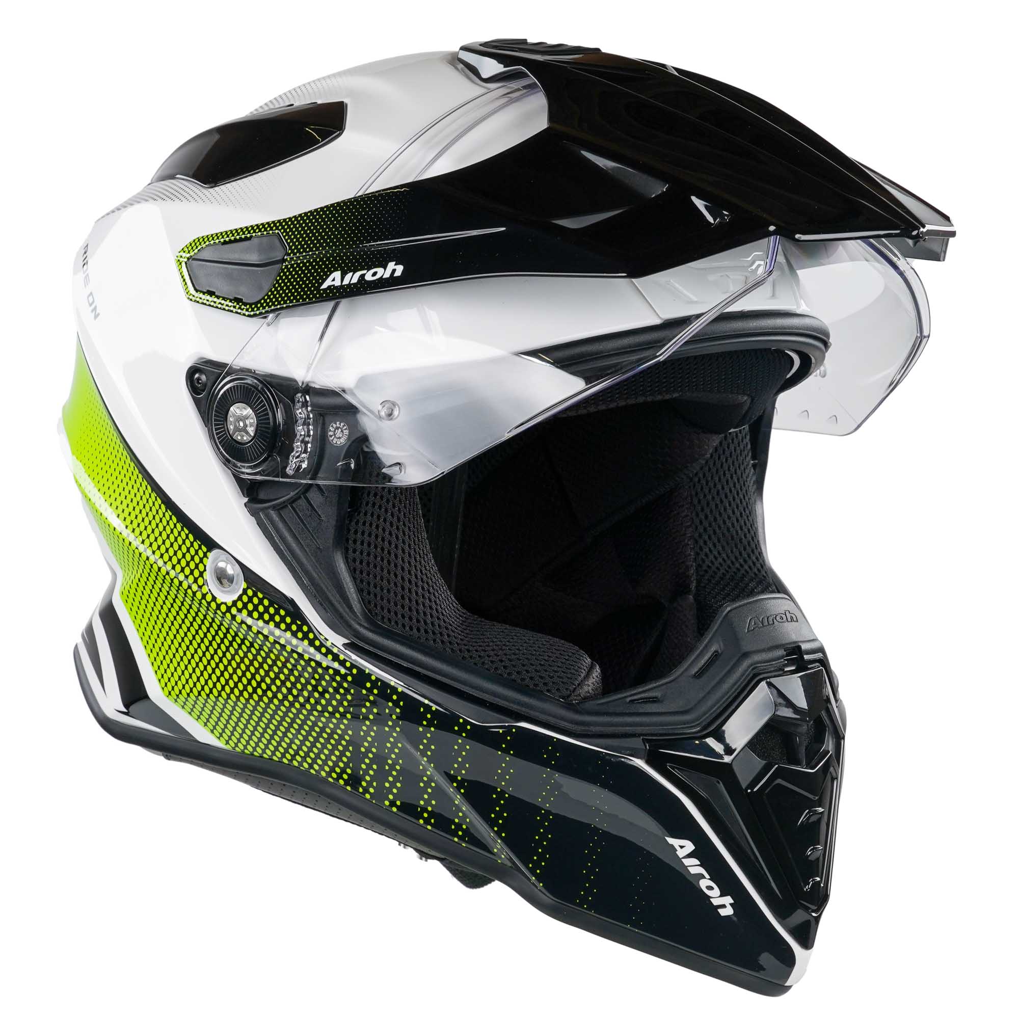 Airoh Commander Adventure Helmet - Progress Lime Gloss