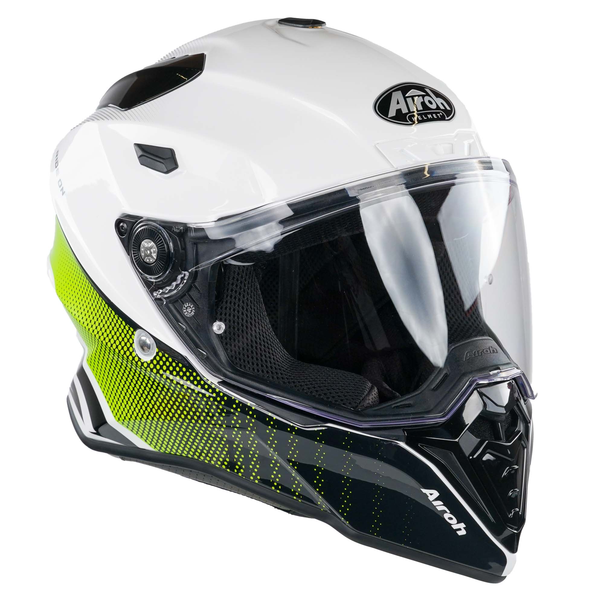 Airoh Commander Adventure Helmet - Progress Lime Gloss