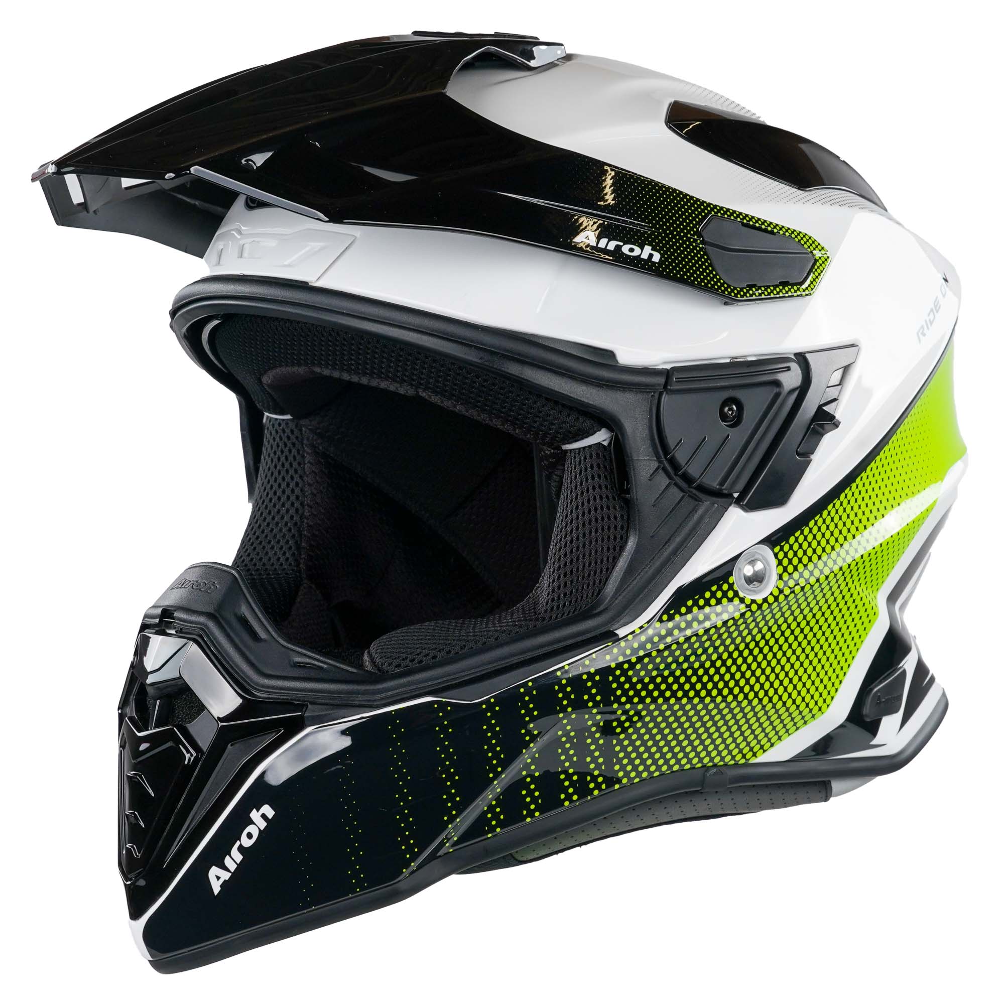 Airoh Commander Adventure Helmet - Progress Lime Gloss