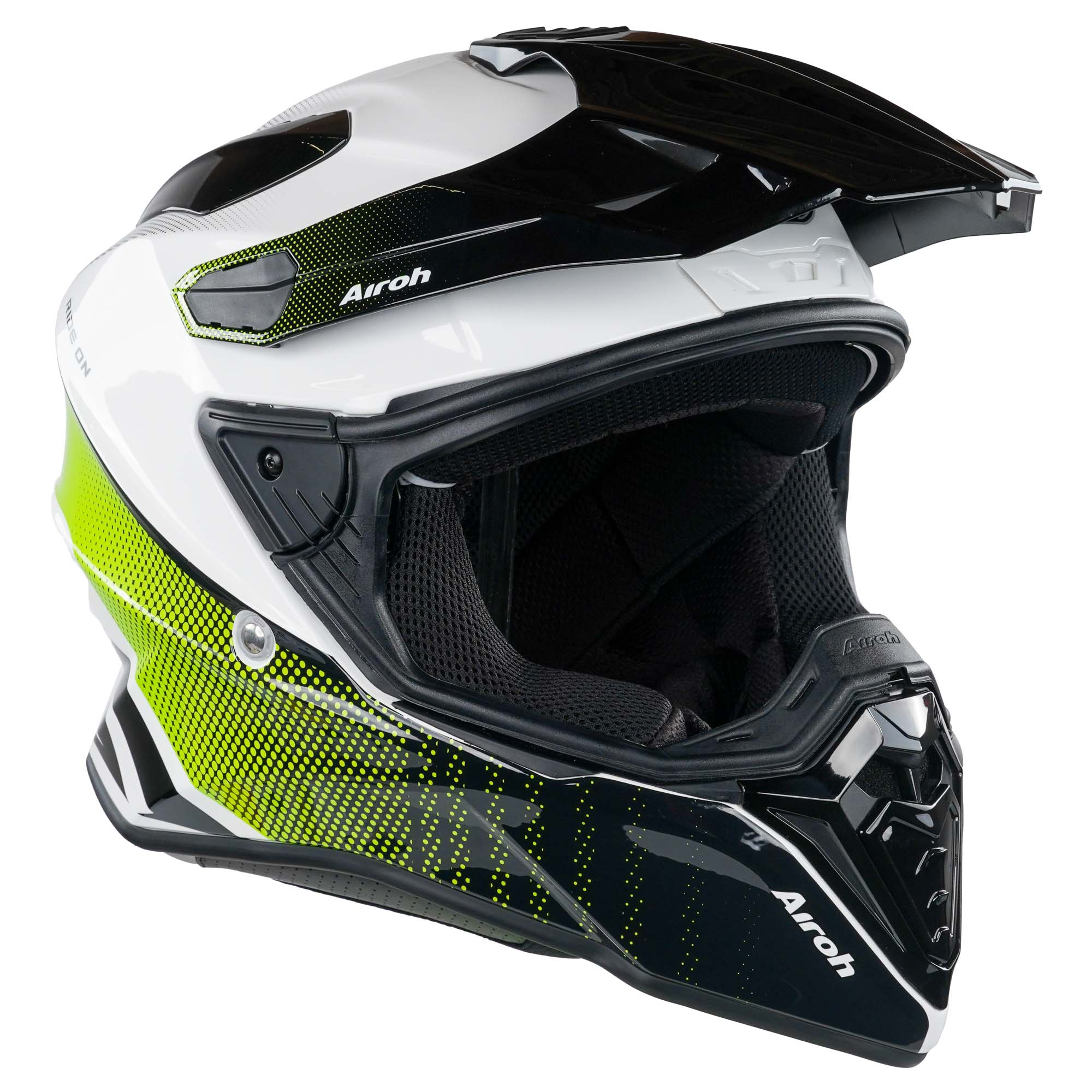 Airoh Commander Adventure Helmet - Progress Lime Gloss