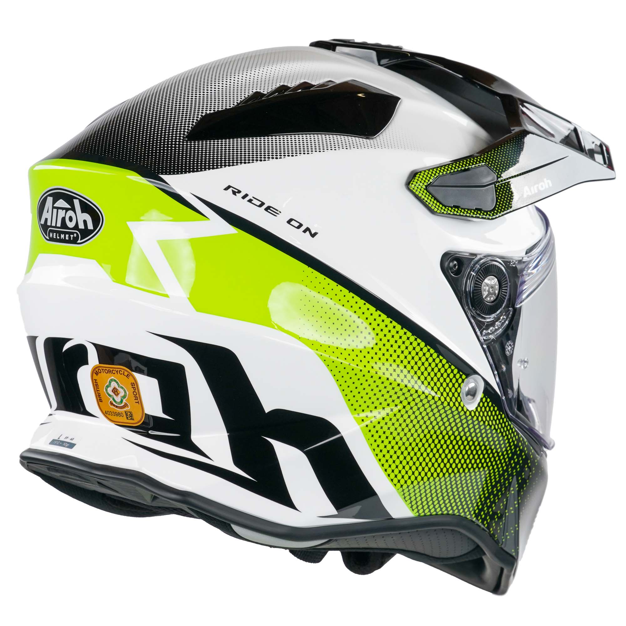 Airoh Commander Adventure Helmet - Progress Lime Gloss