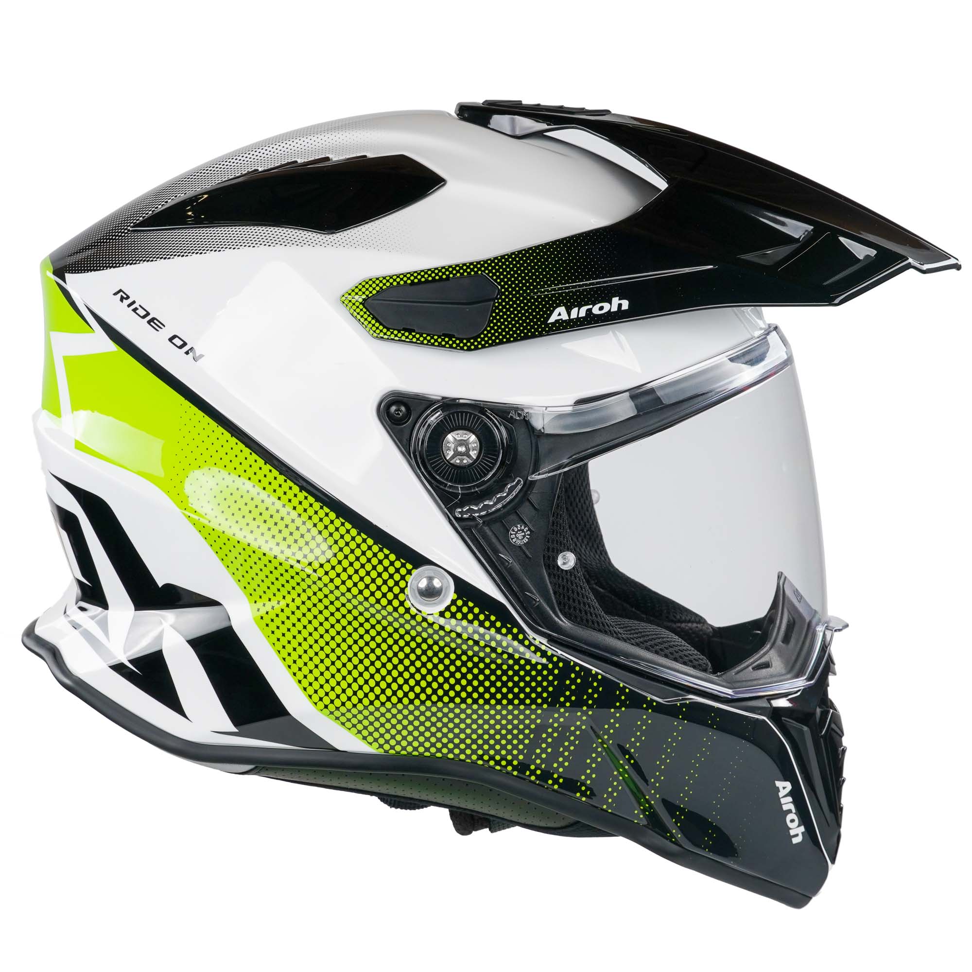 Airoh Commander Adventure Helmet - Progress Lime Gloss