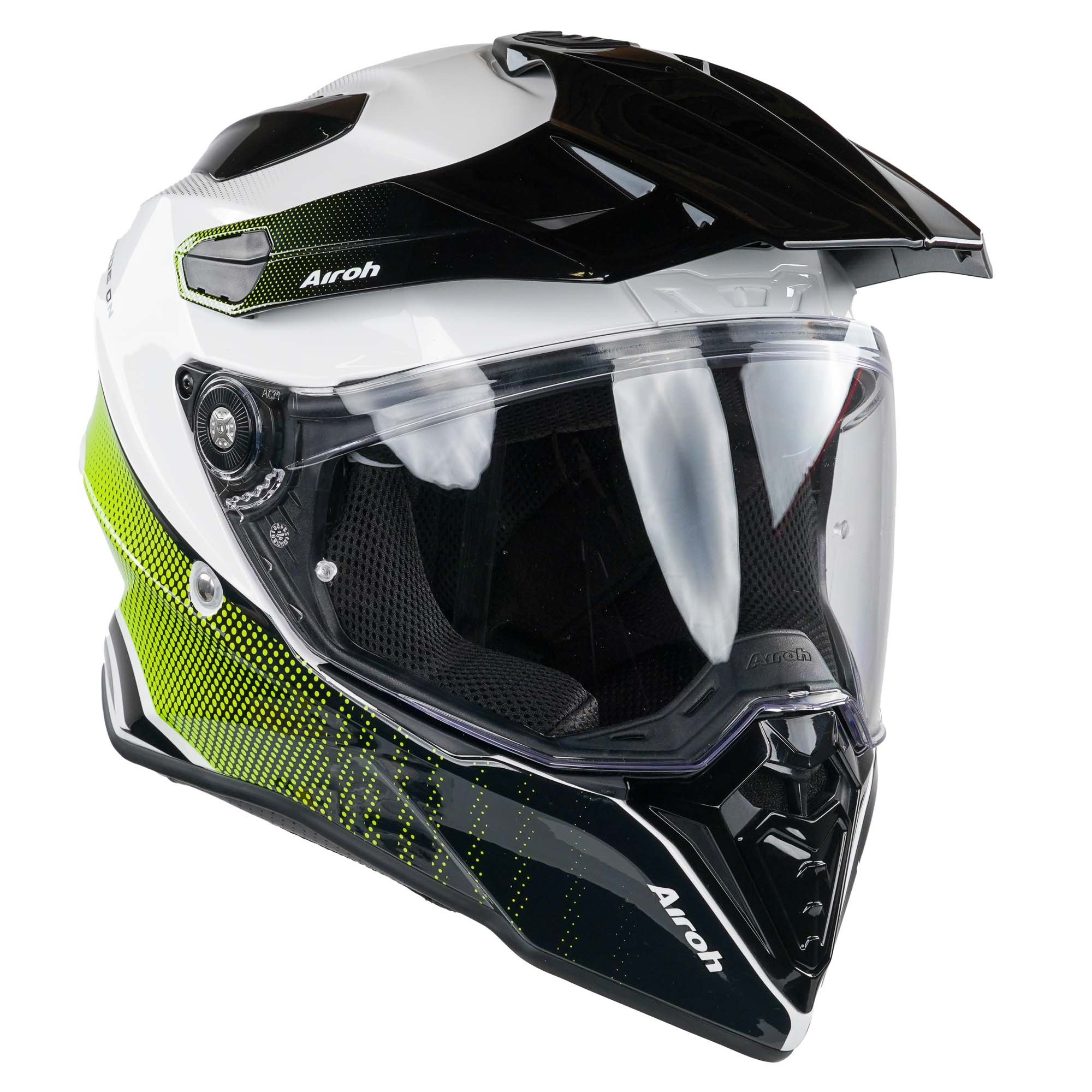 Airoh Commander Adventure Helmet - Progress Lime Gloss