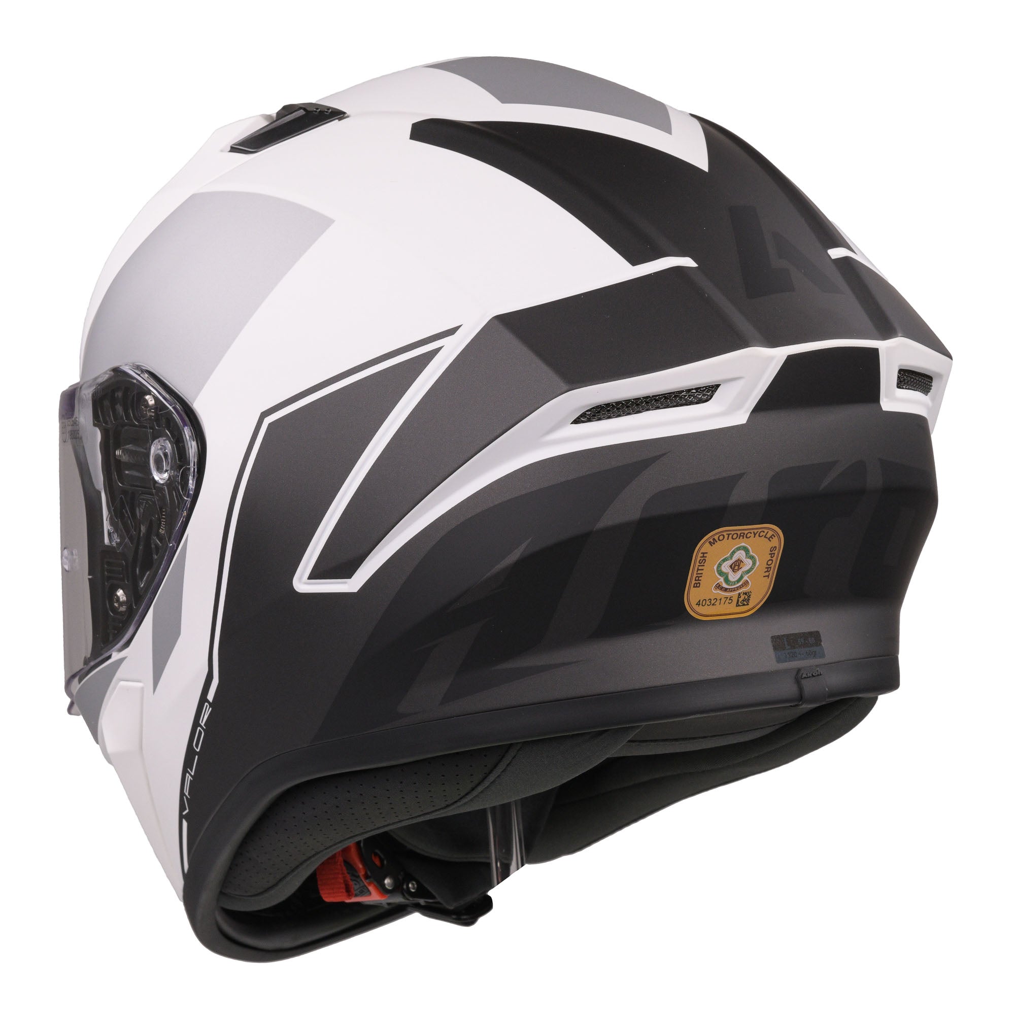 Airoh Valor Full Face Motorcycle Helmet - Matt WINGS WHITE