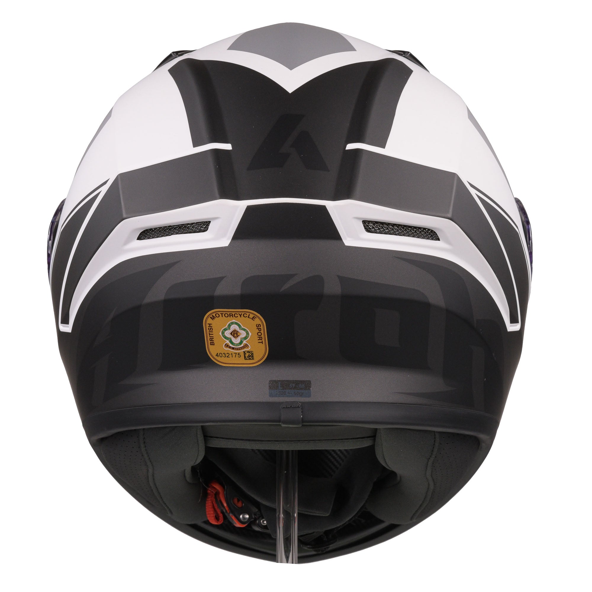 Airoh Valor Full Face Motorcycle Helmet - Matt WINGS WHITE